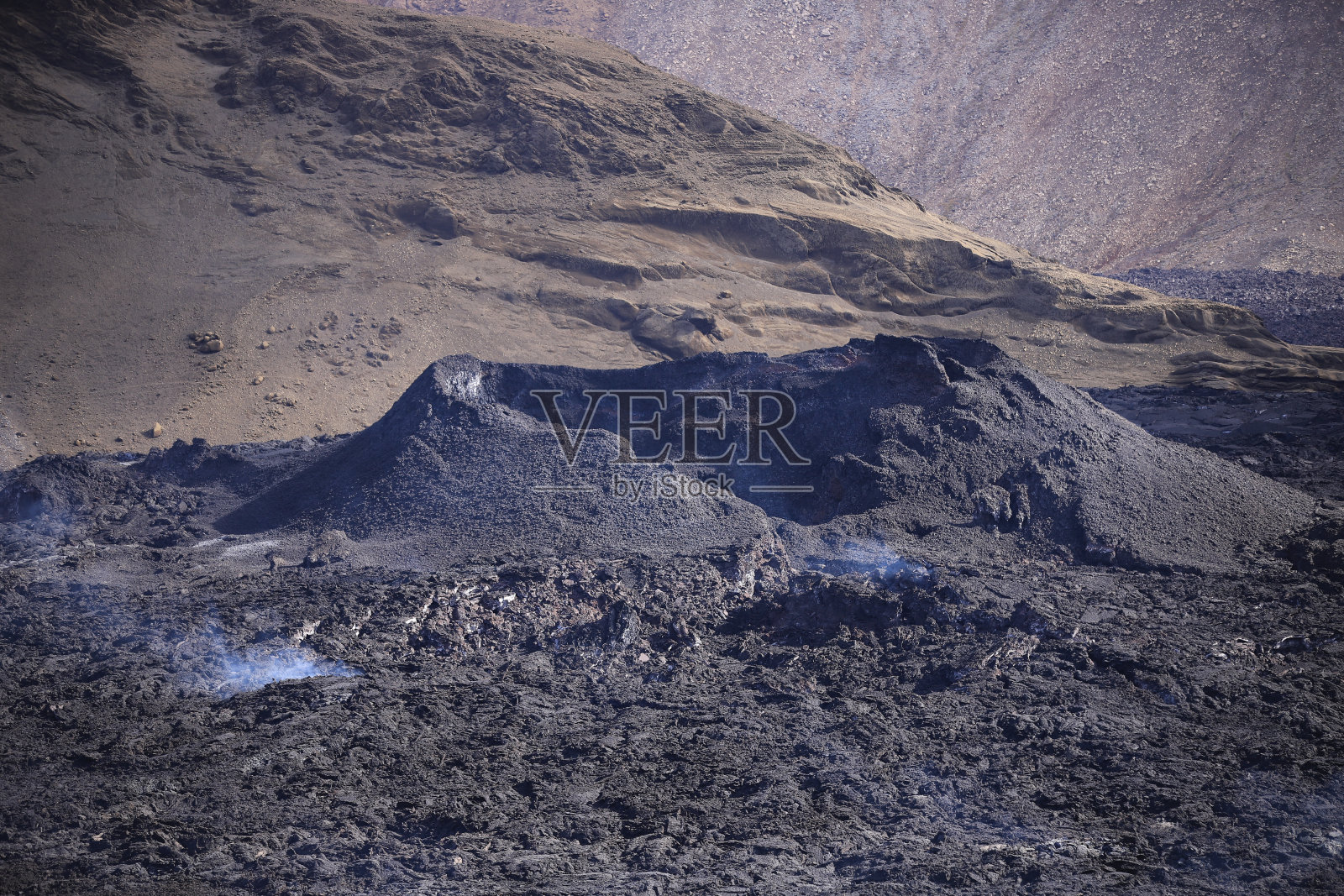 冰岛火山口照片摄影图片