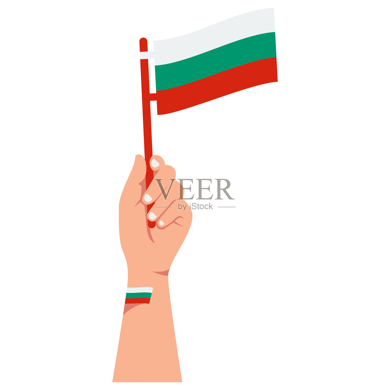 保加利亚元素独立日插图设计矢量插画图片素材