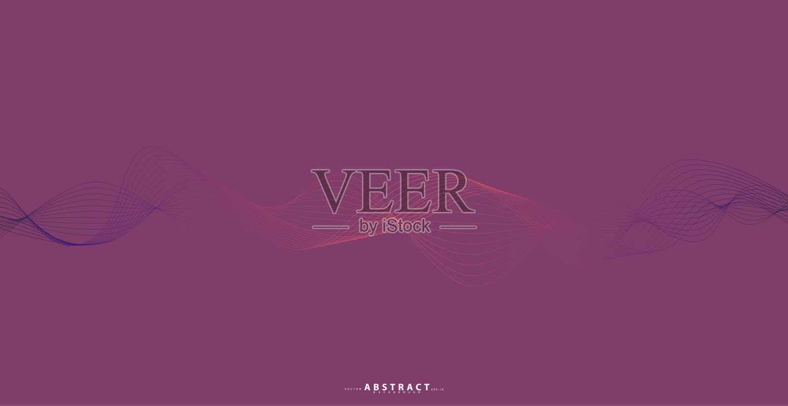 以波浪线为背景抽象技术背景。曲线现代格局。矢量插图EPS 10。插画图片素材