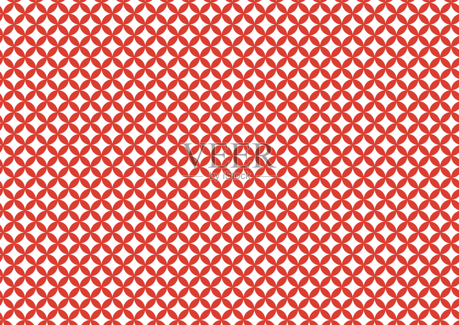 红色景泰蓝花纹日本花纹插画图片素材