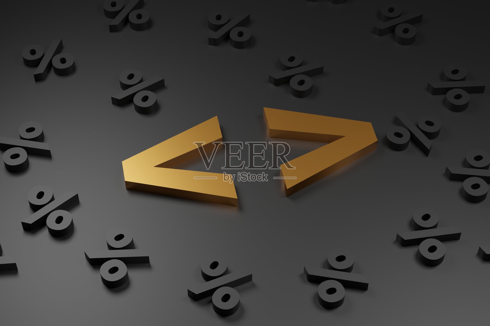 黑色平台上的豪华角支架，柔和的光线，光滑的背景，3d渲染照片摄影图片