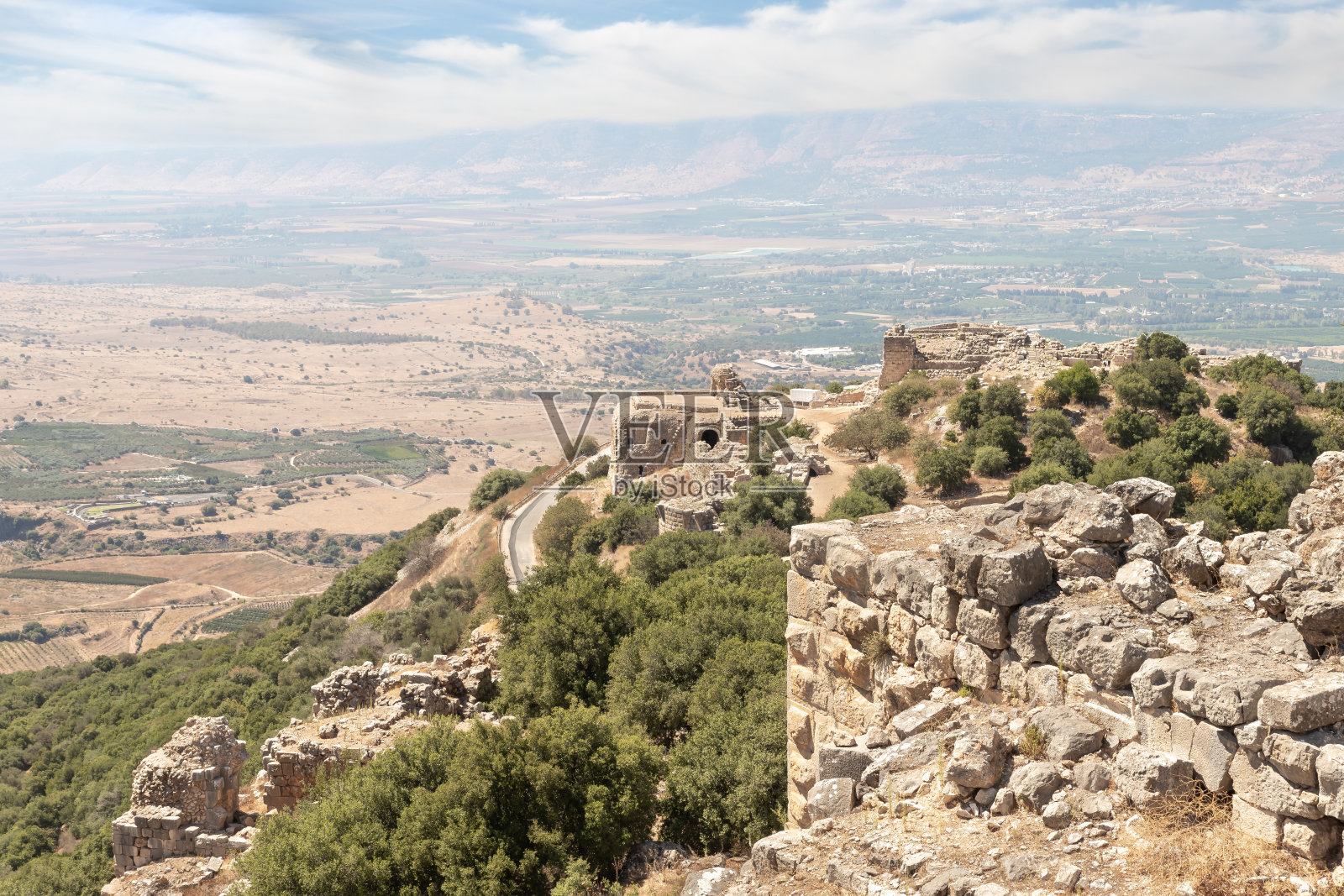 尼姆罗德要塞遗址，位于戈兰高地，靠近中国叙利亚和黎巴嫩边境照片摄影图片