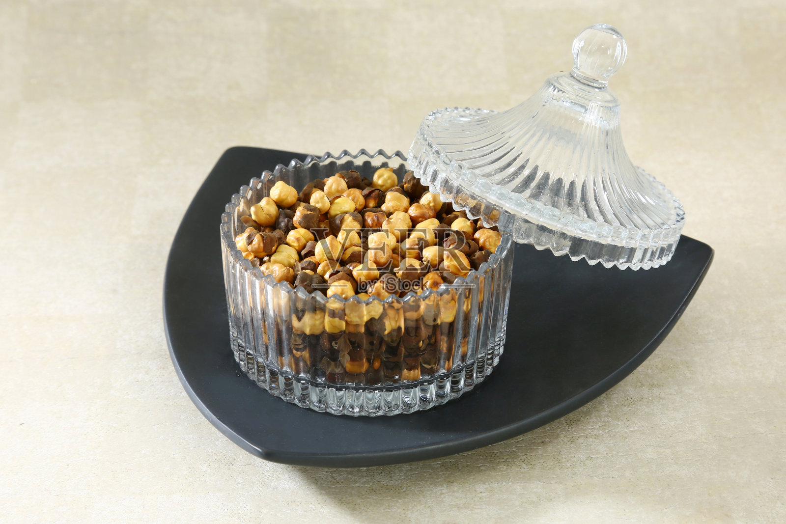 健康烤加纳茶或Bhuna加纳茶照片摄影图片