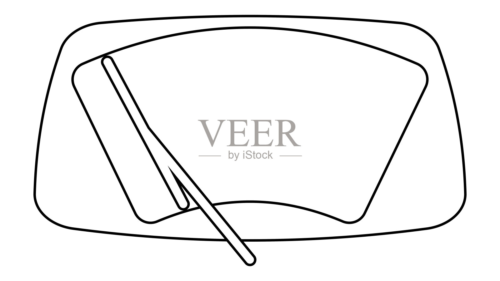 汽车雨刷，汽车雨刷清洗图标概述插画图片素材