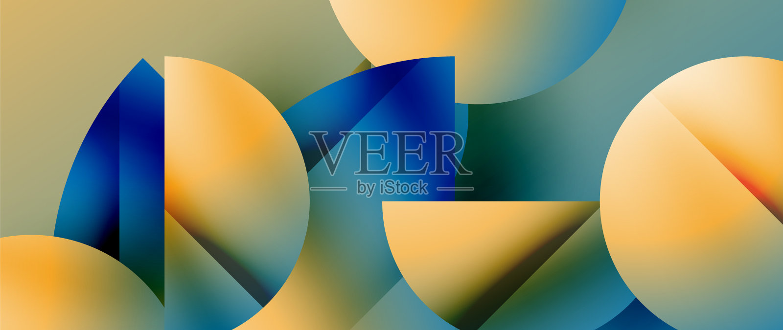 极简主义的精髓-金属圈和插画图片素材