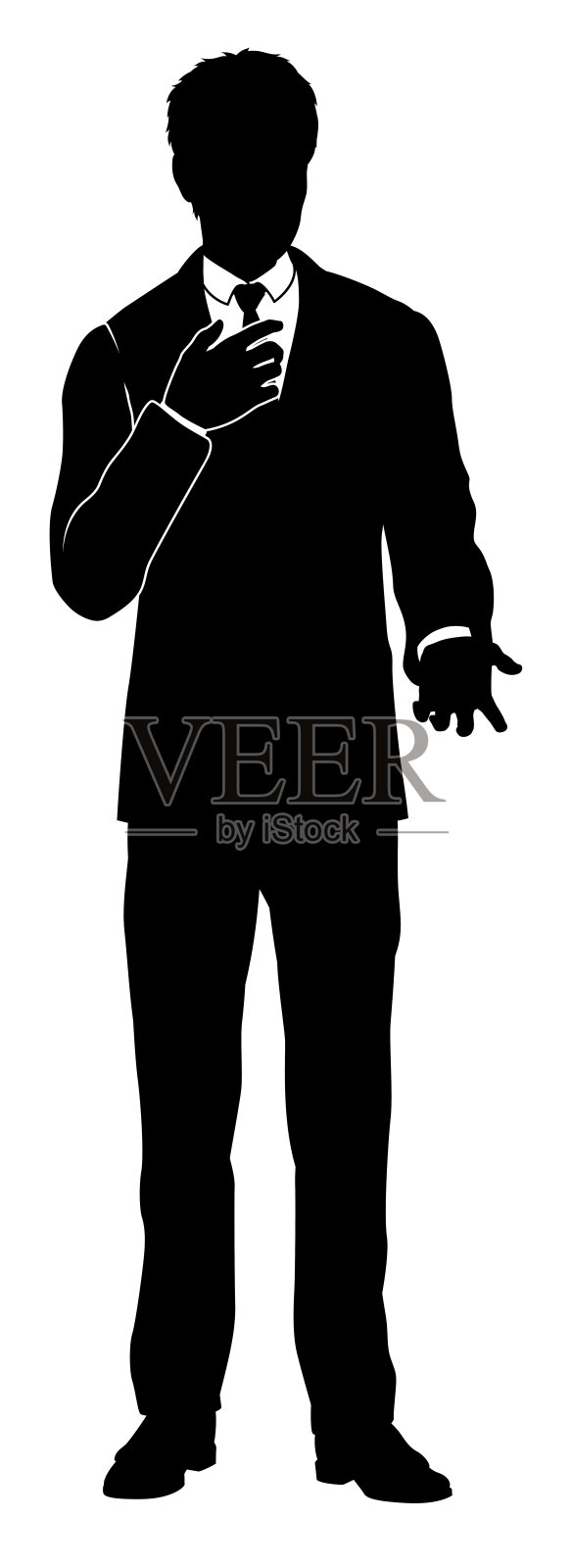 商人男人剪影商人插画图片素材