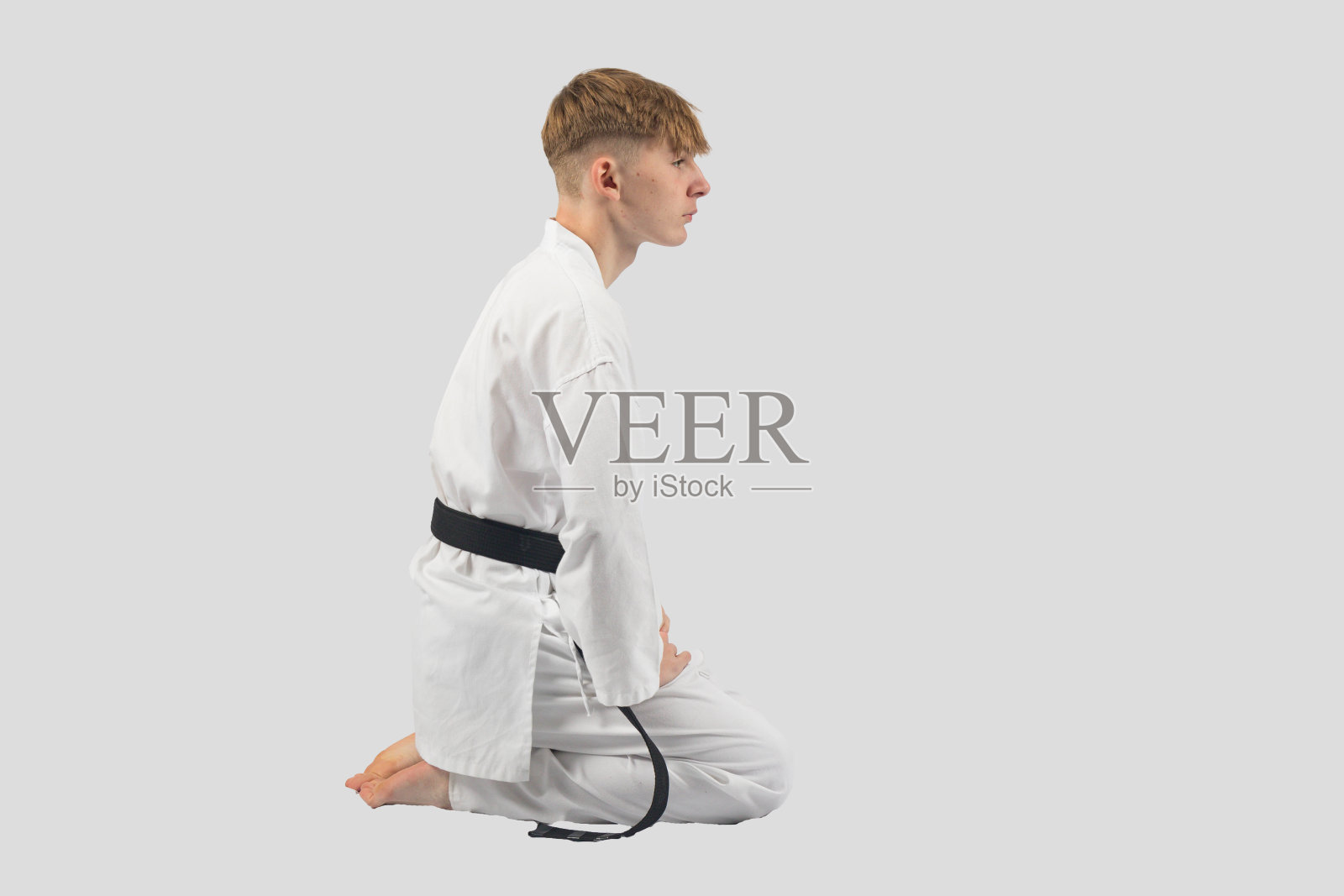 青少年黑带武术家照片摄影图片