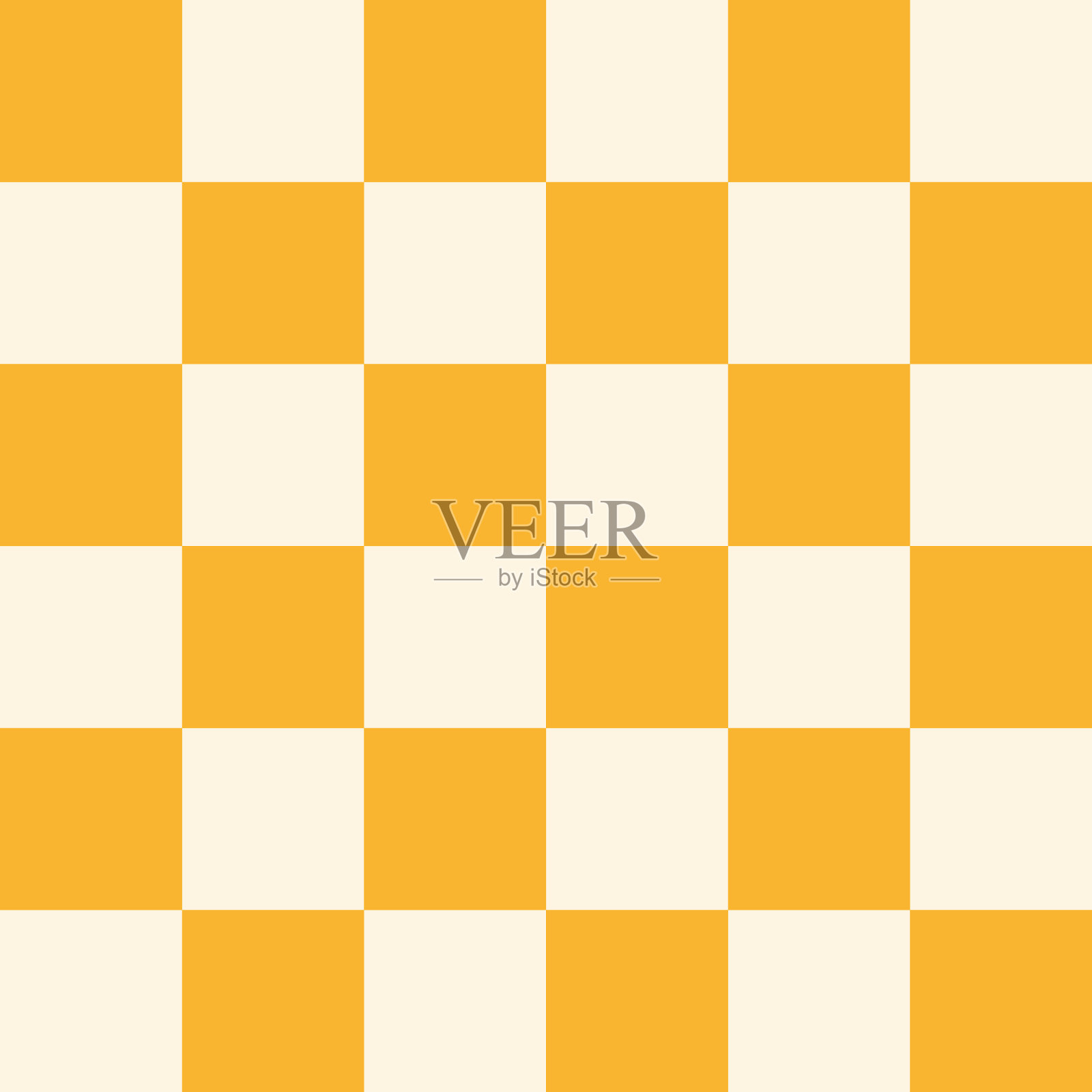 无缝矢量黄色和奶油白色棋盘，棋盘图案，伟大的剪贴簿，纺织品插画图片素材