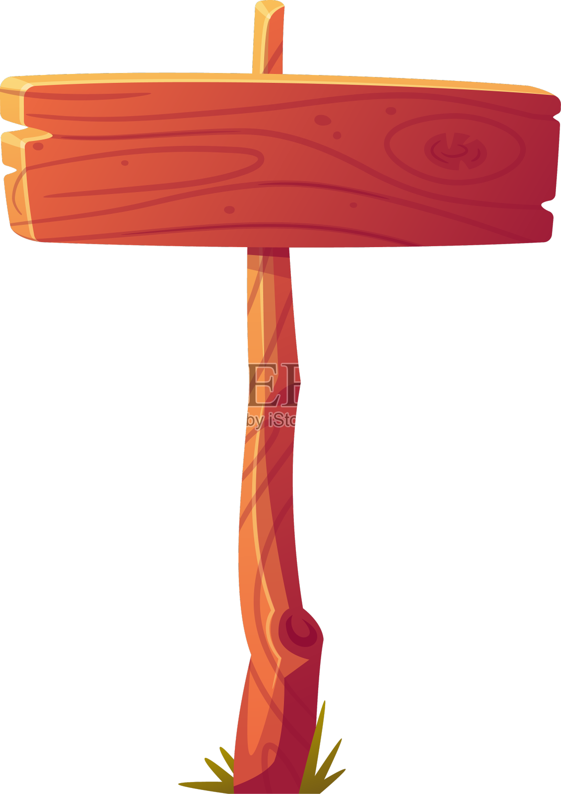 木指针和板在杆子上指示方向或设计元素图片