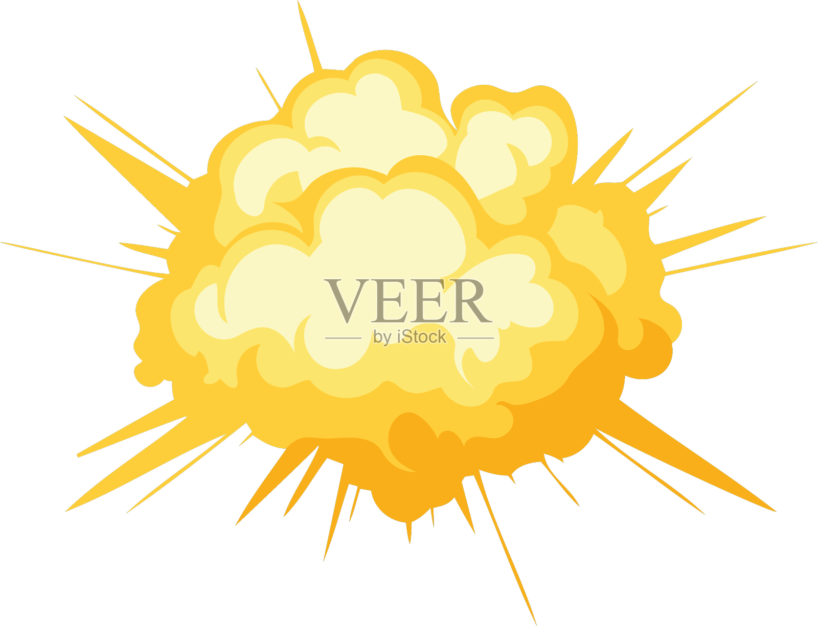 爆炸效应热设计元素图片