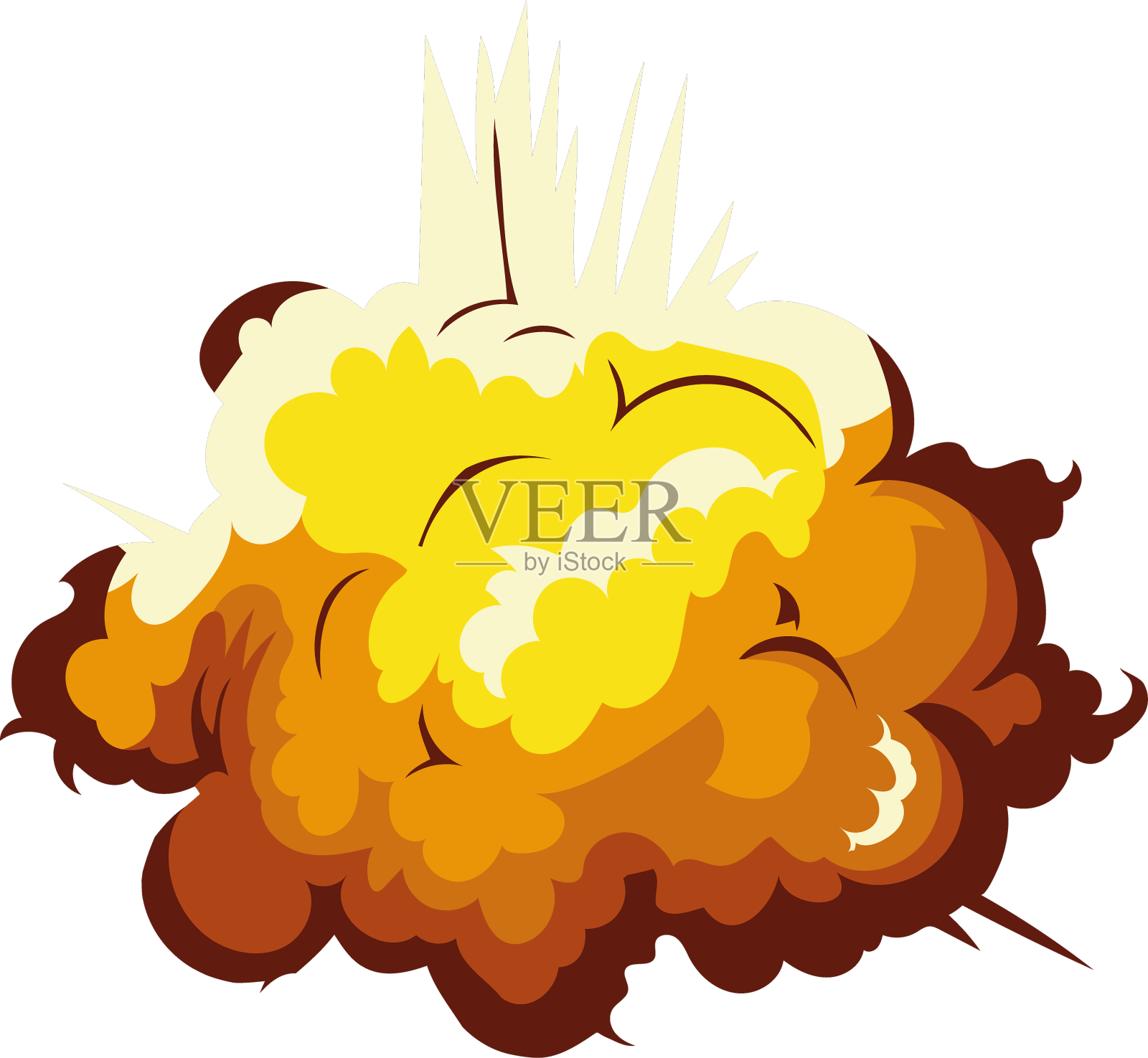 爆炸效果火设计元素图片