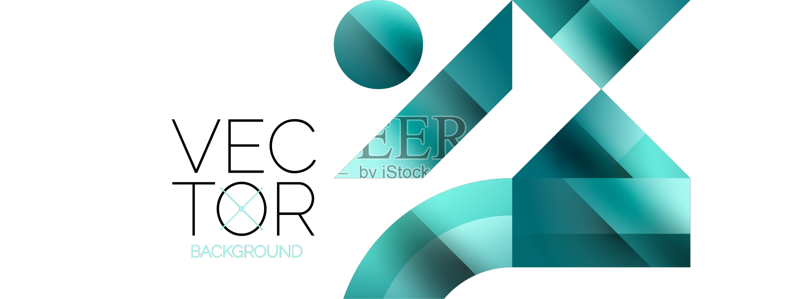 几何背景与正方形三角形设计元素图片