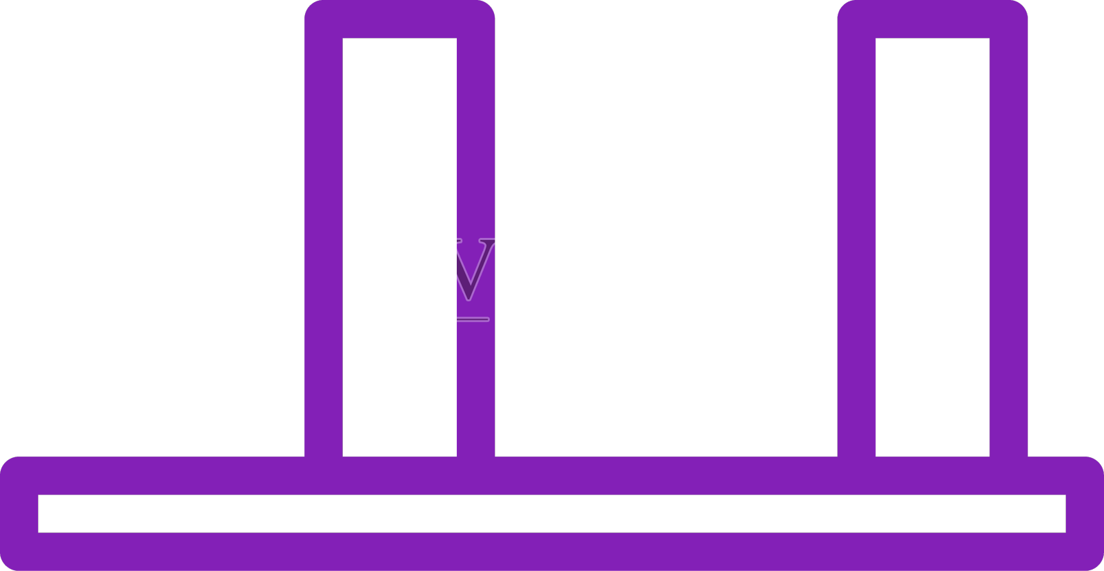 图表图标双色紫黄色商业符号设计元素图片