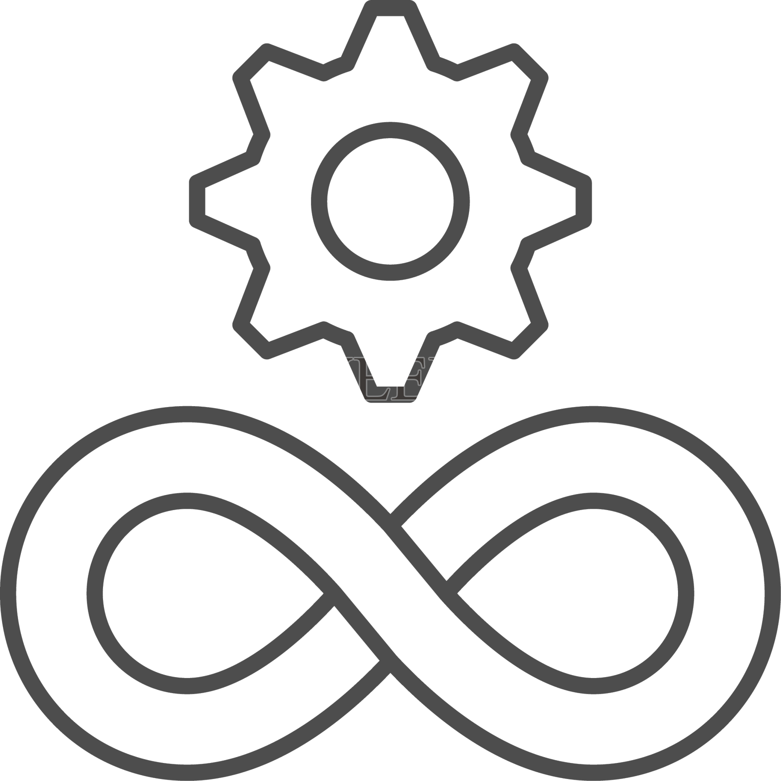 软件自动化线条轮廓图标设计元素图片