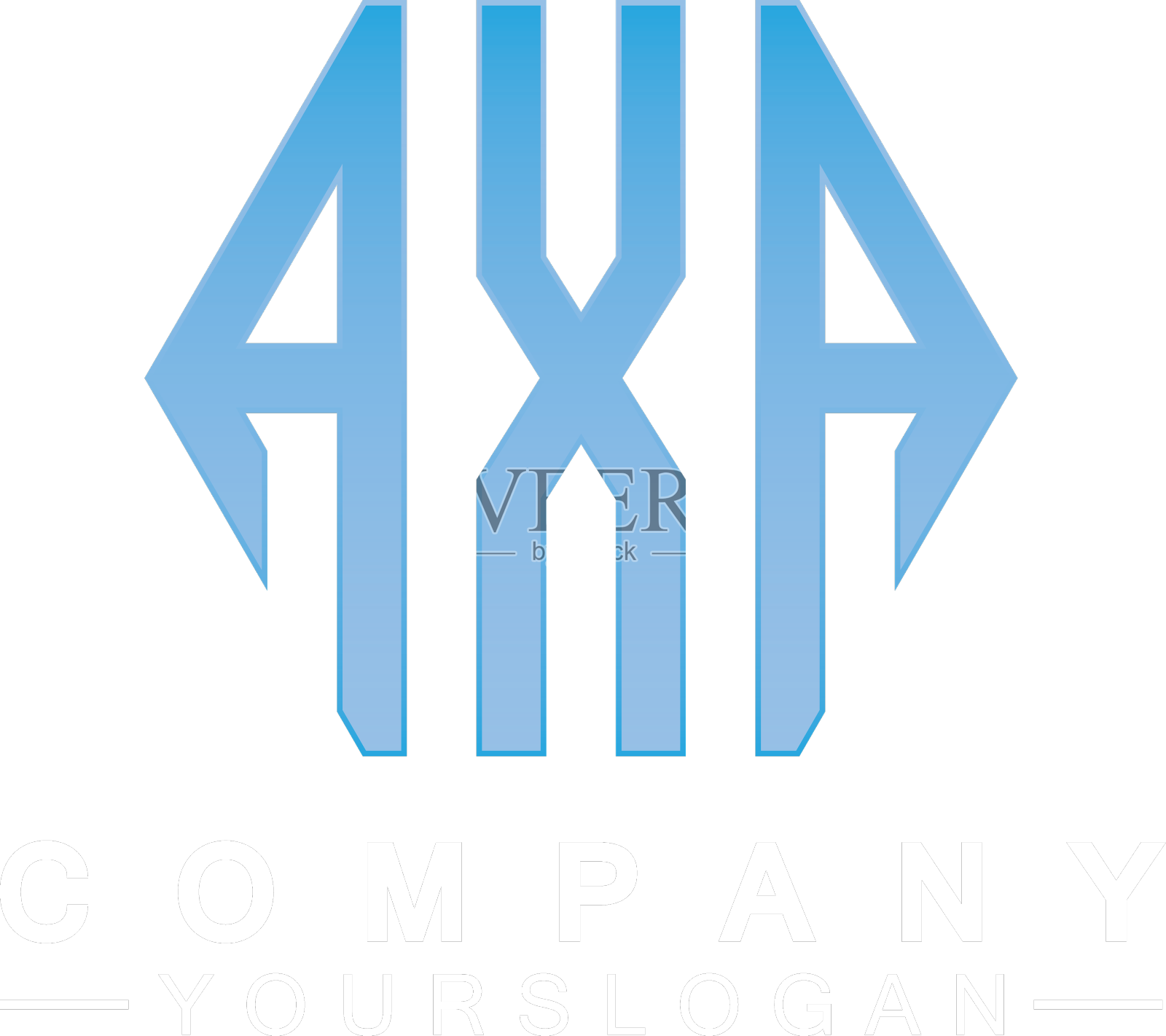 首字母axa标志设计模板设计元素图片