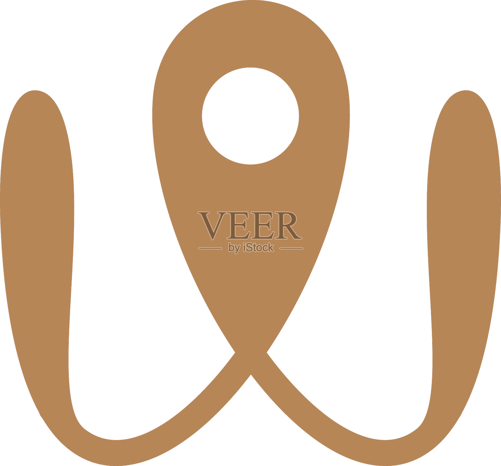 字母w图钉设计元素图片