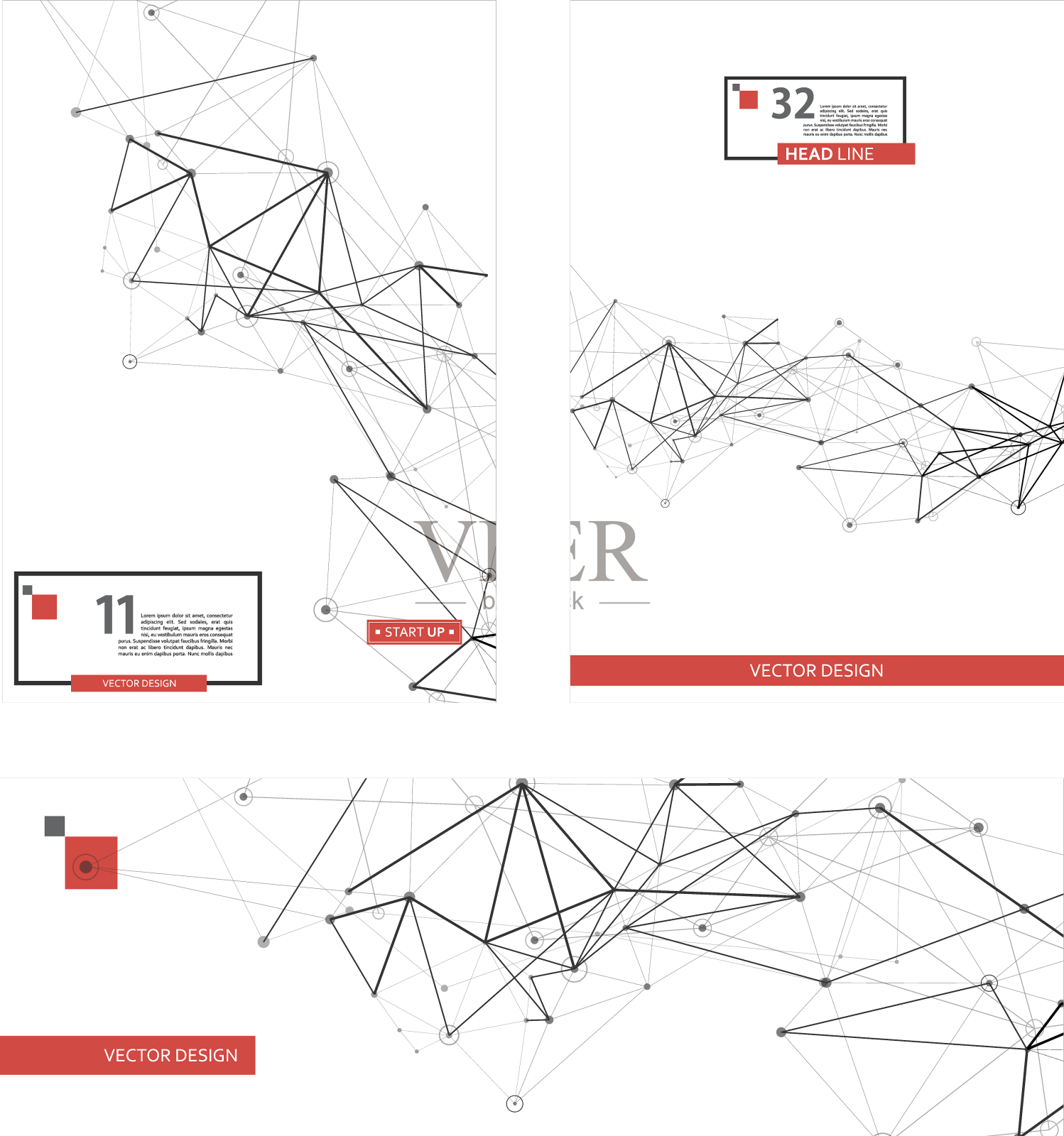 布局a4格式封面设计模板设计元素图片