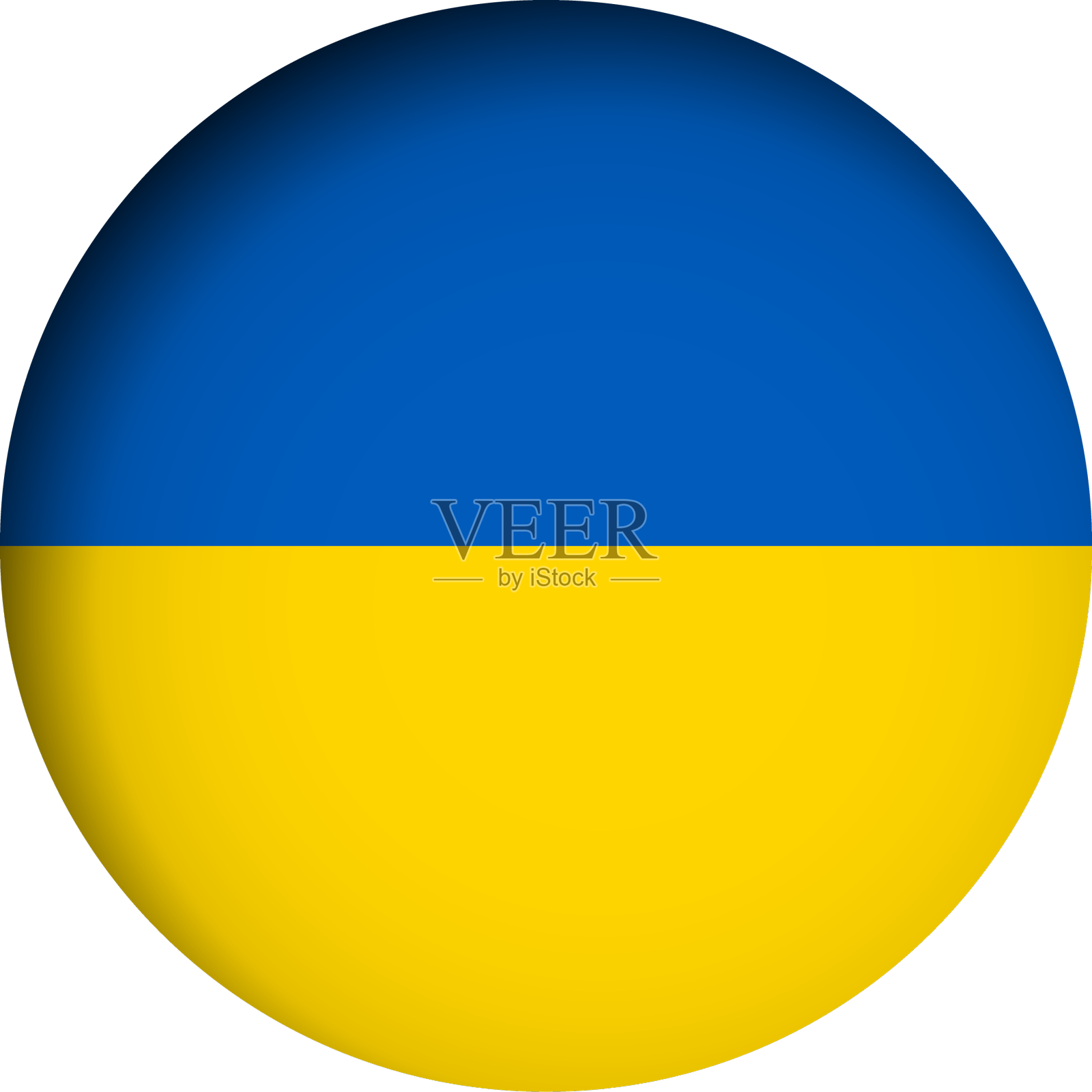 乌克兰圆旗设计元素图片