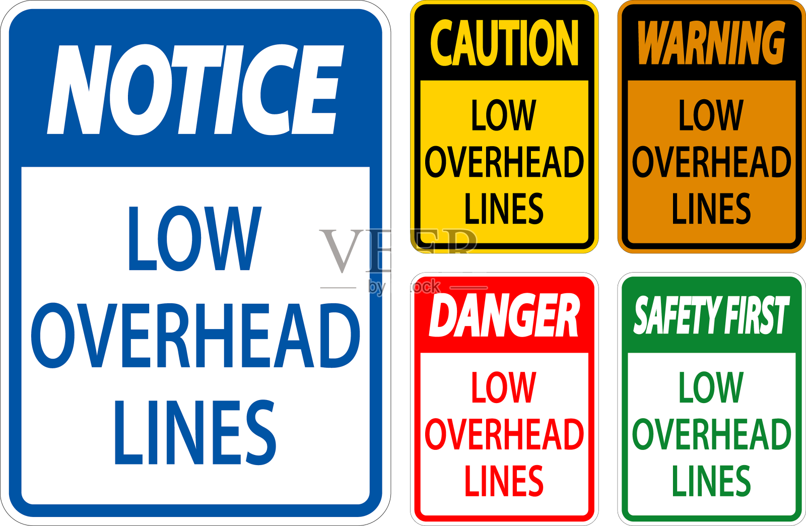 注意低架空线路设计元素图片