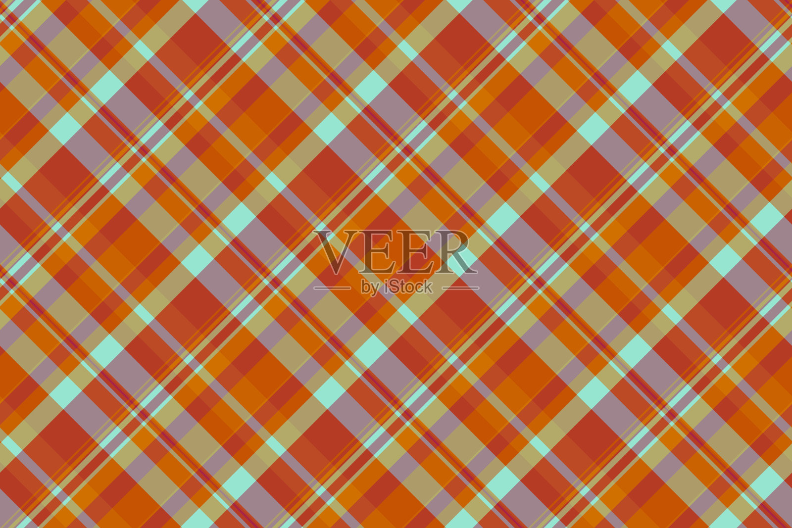 格子花纹织物的无缝格子插画图片素材