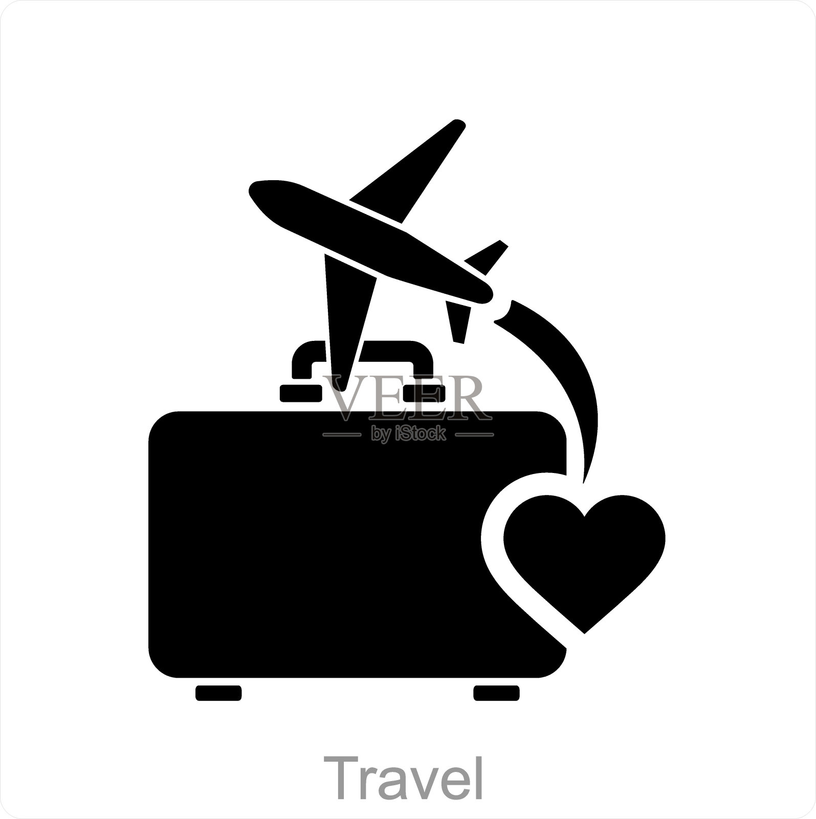 旅游和旅行图标的概念插画图片素材