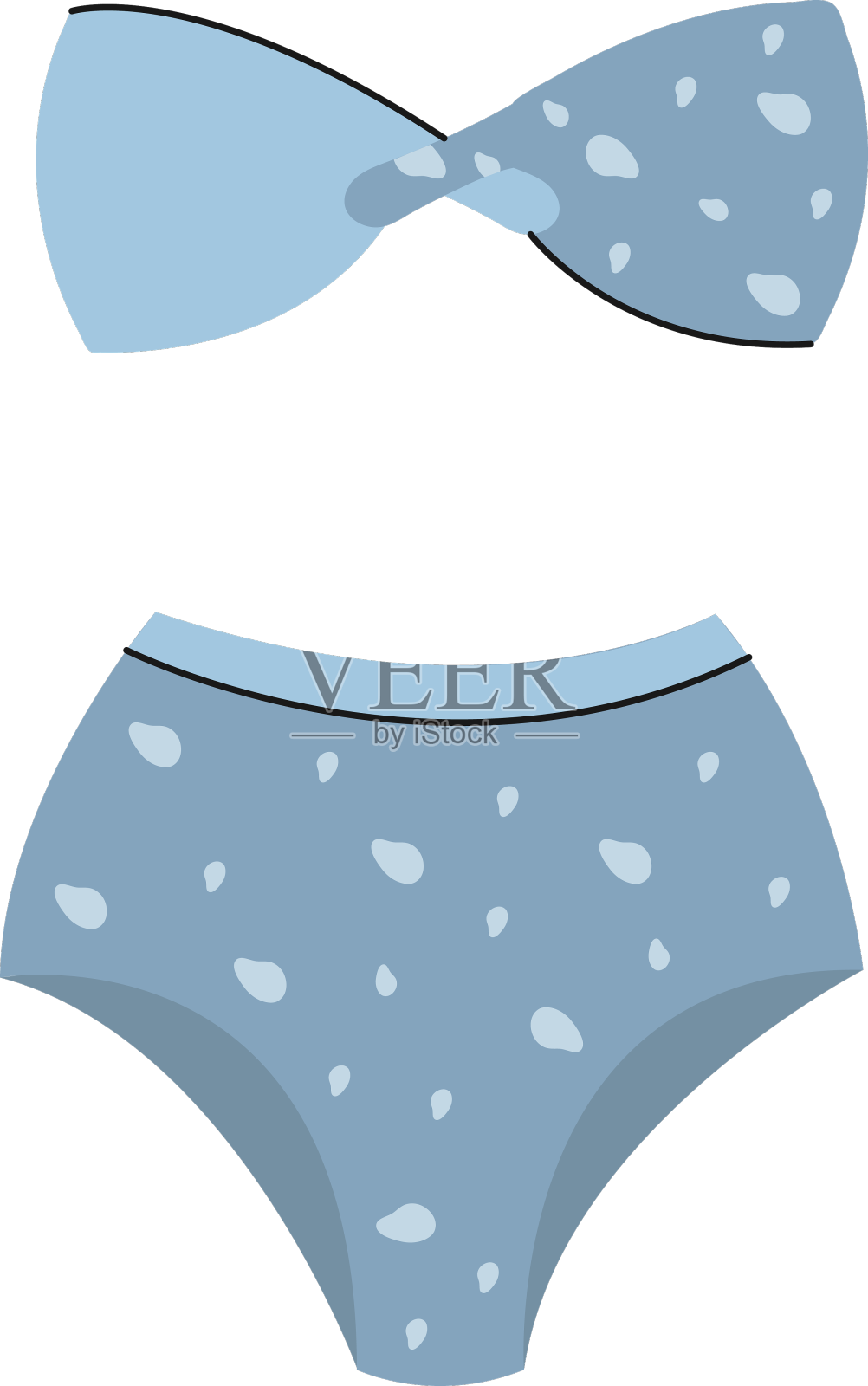 泳装蓝色概念设计元素图片