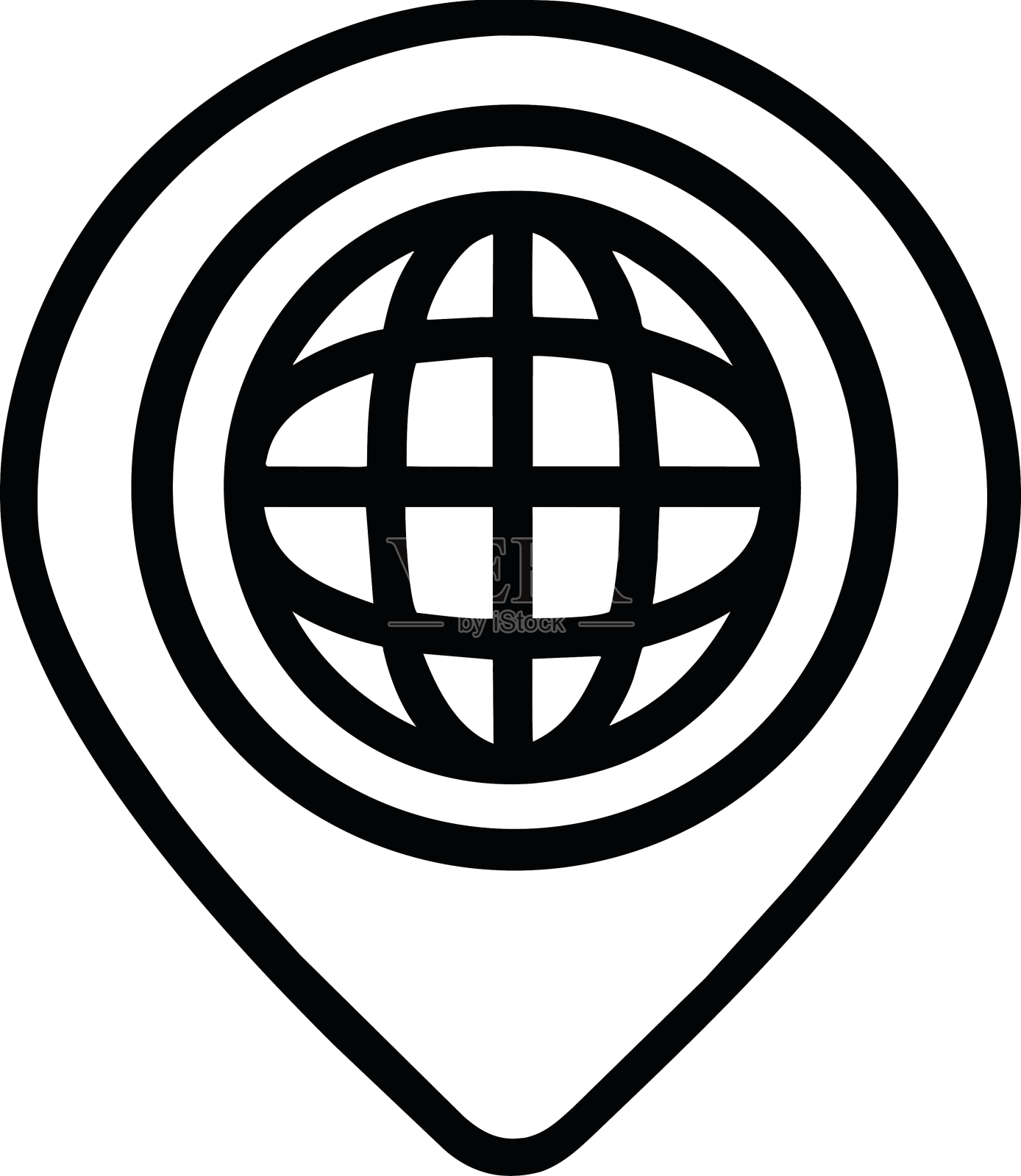 引脚图标位置设计元素图片