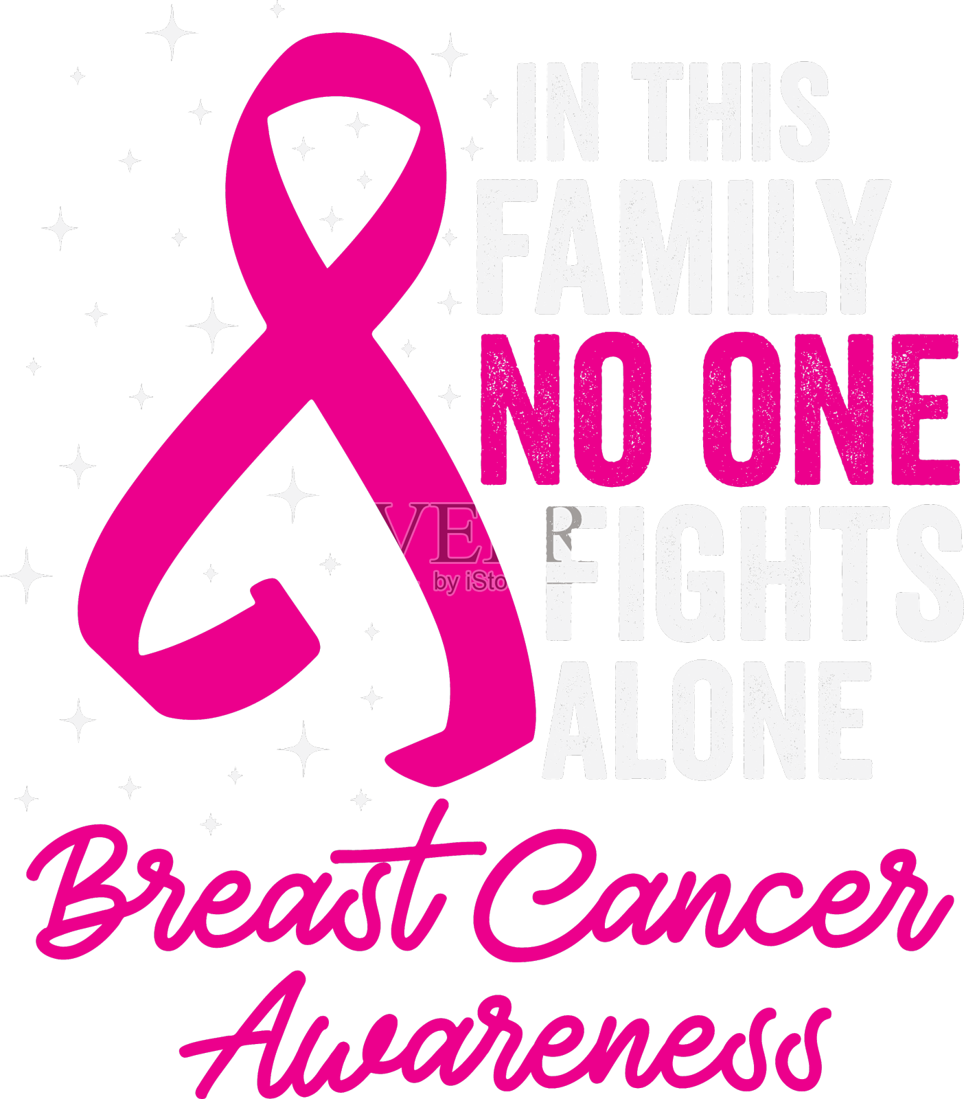 在这个家庭里，没有人独自对抗乳腺癌设计元素图片