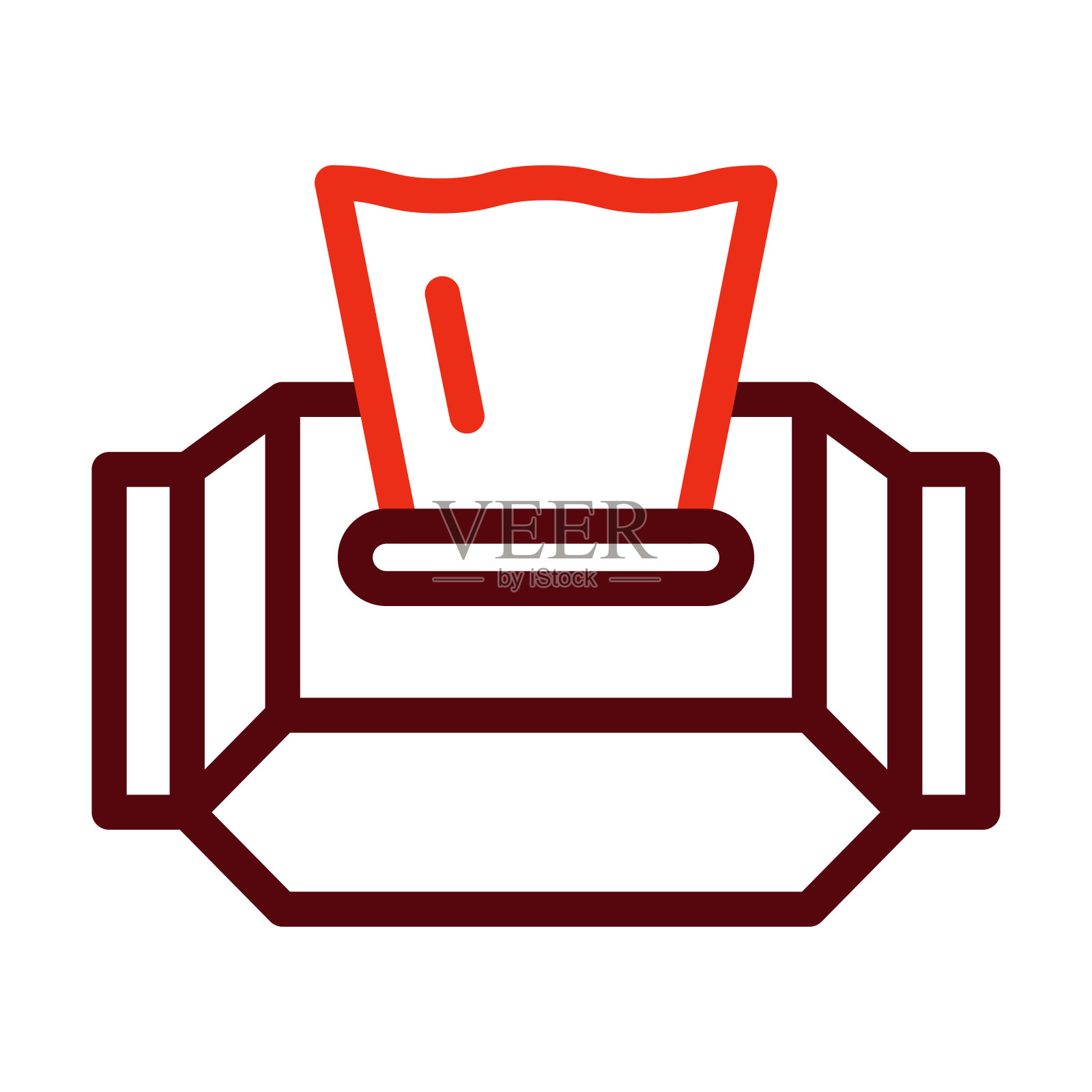 擦拭矢量粗线两种颜色图标为个人和商业用途。插画图片素材