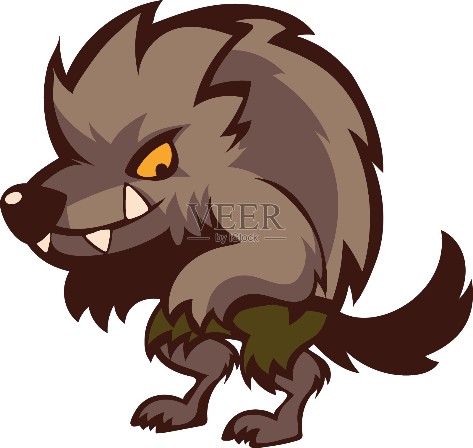 万圣节人物狼人设计元素图片