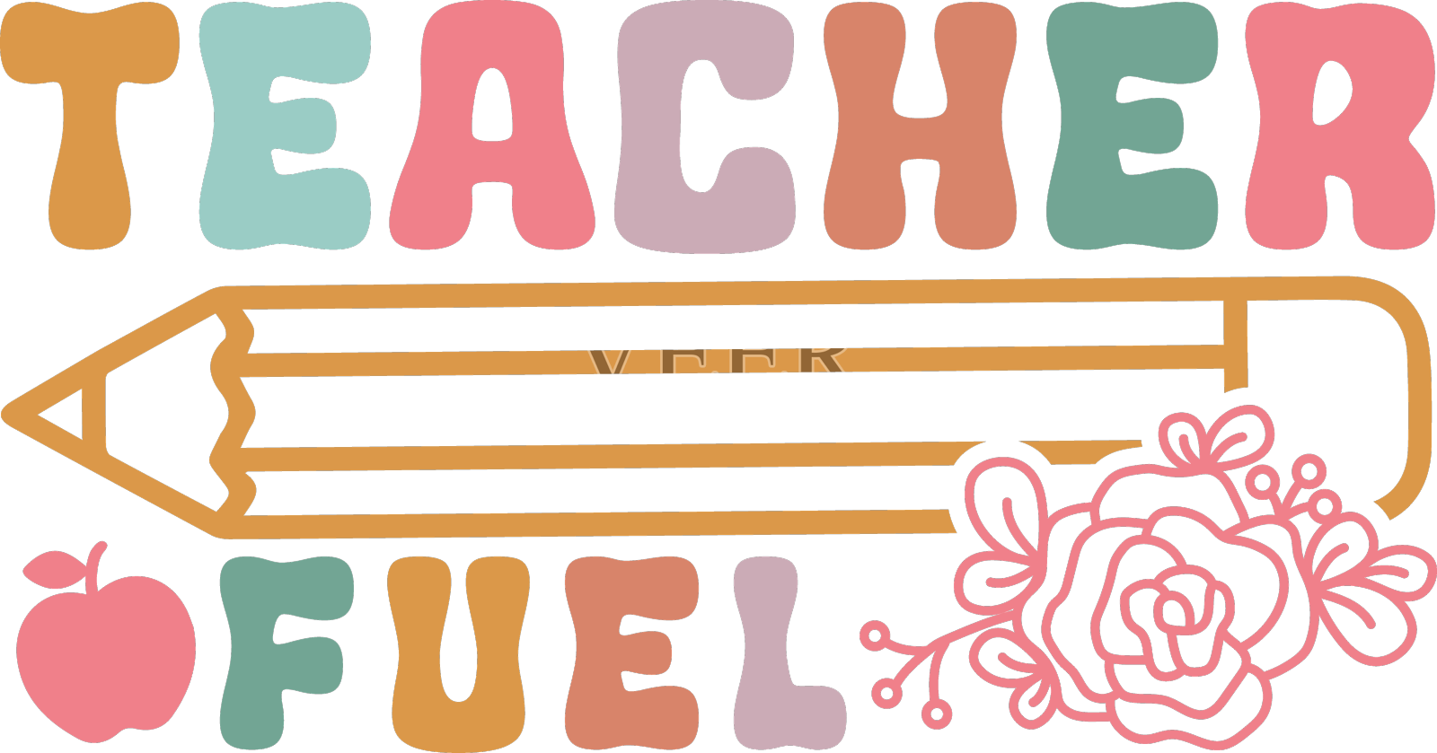 教师燃料复古SVG t恤设计设计元素图片