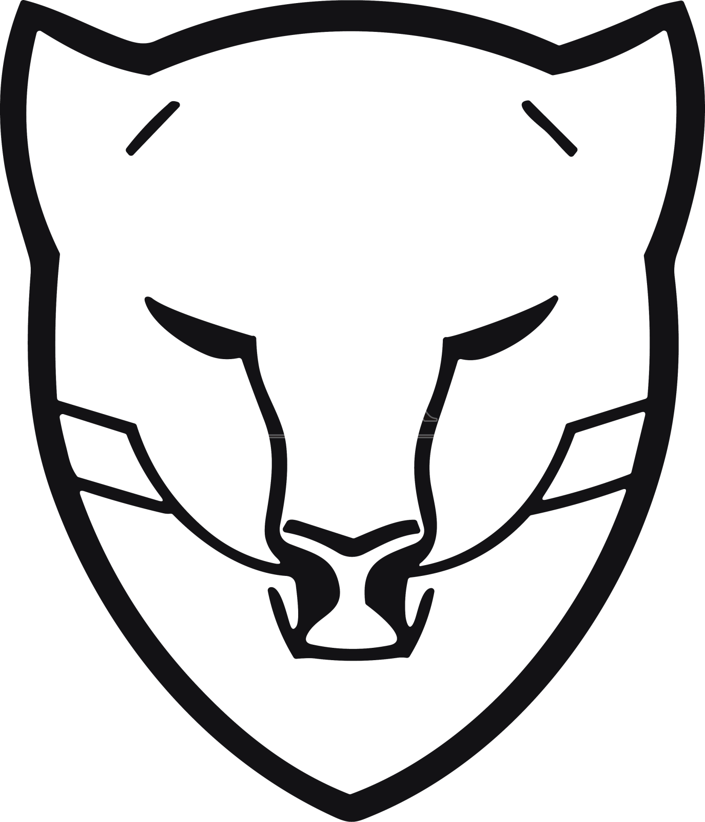 虎头标志美洲虎设计卡通豹设计元素图片