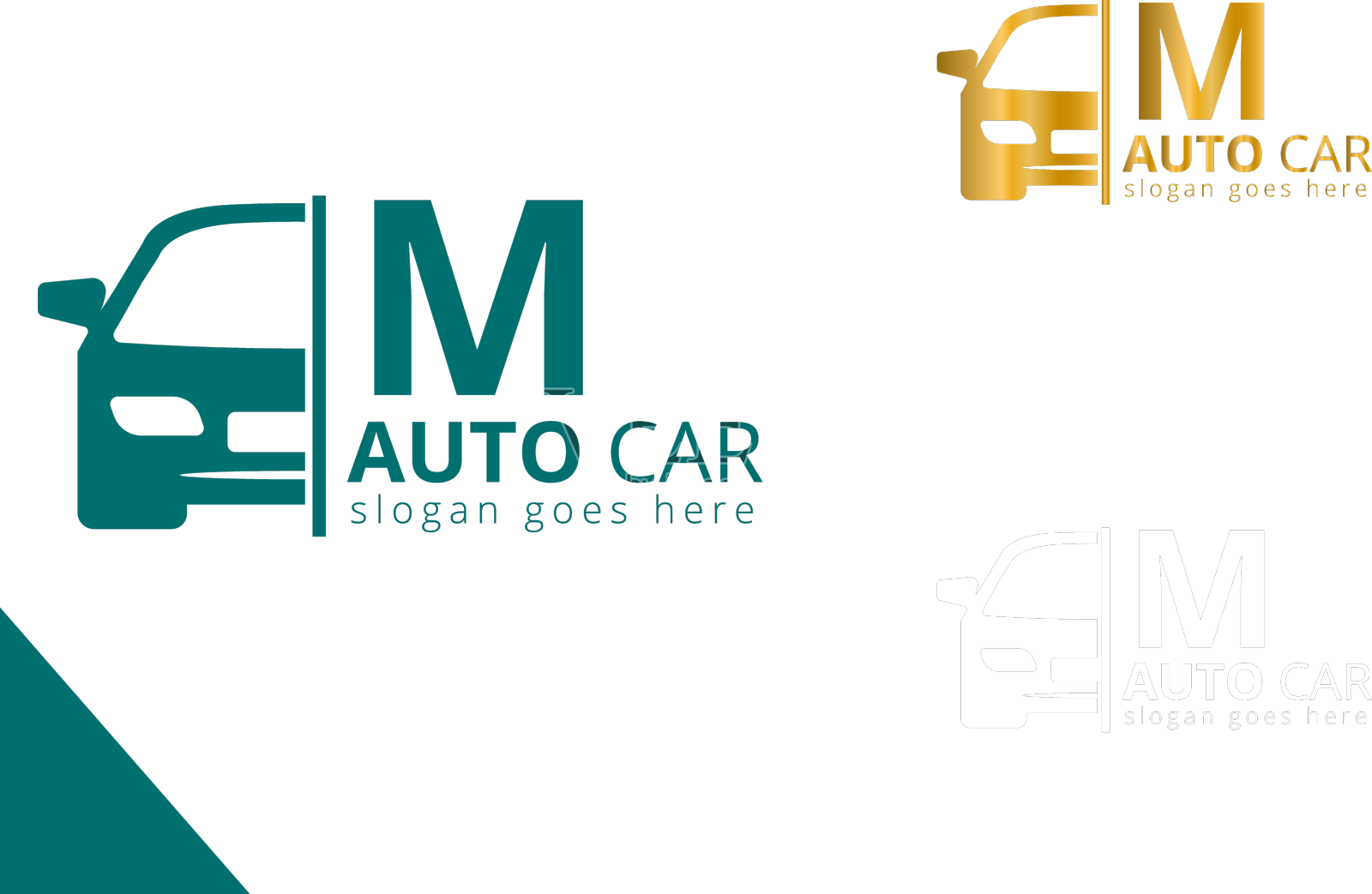 字母汽车标志设计灵感模板设计元素图片