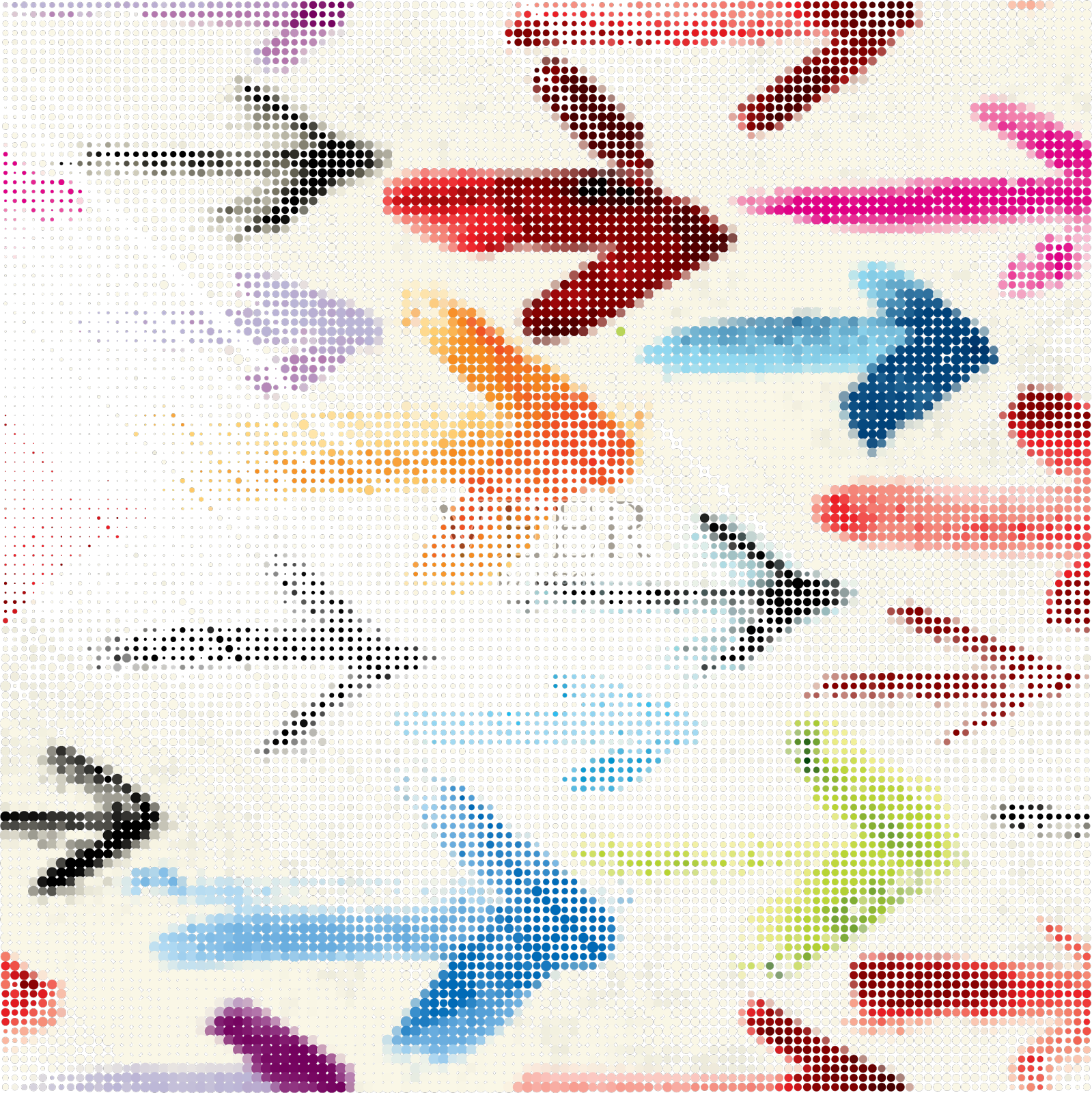 艺术抽象的半色调圆点背景设计元素图片