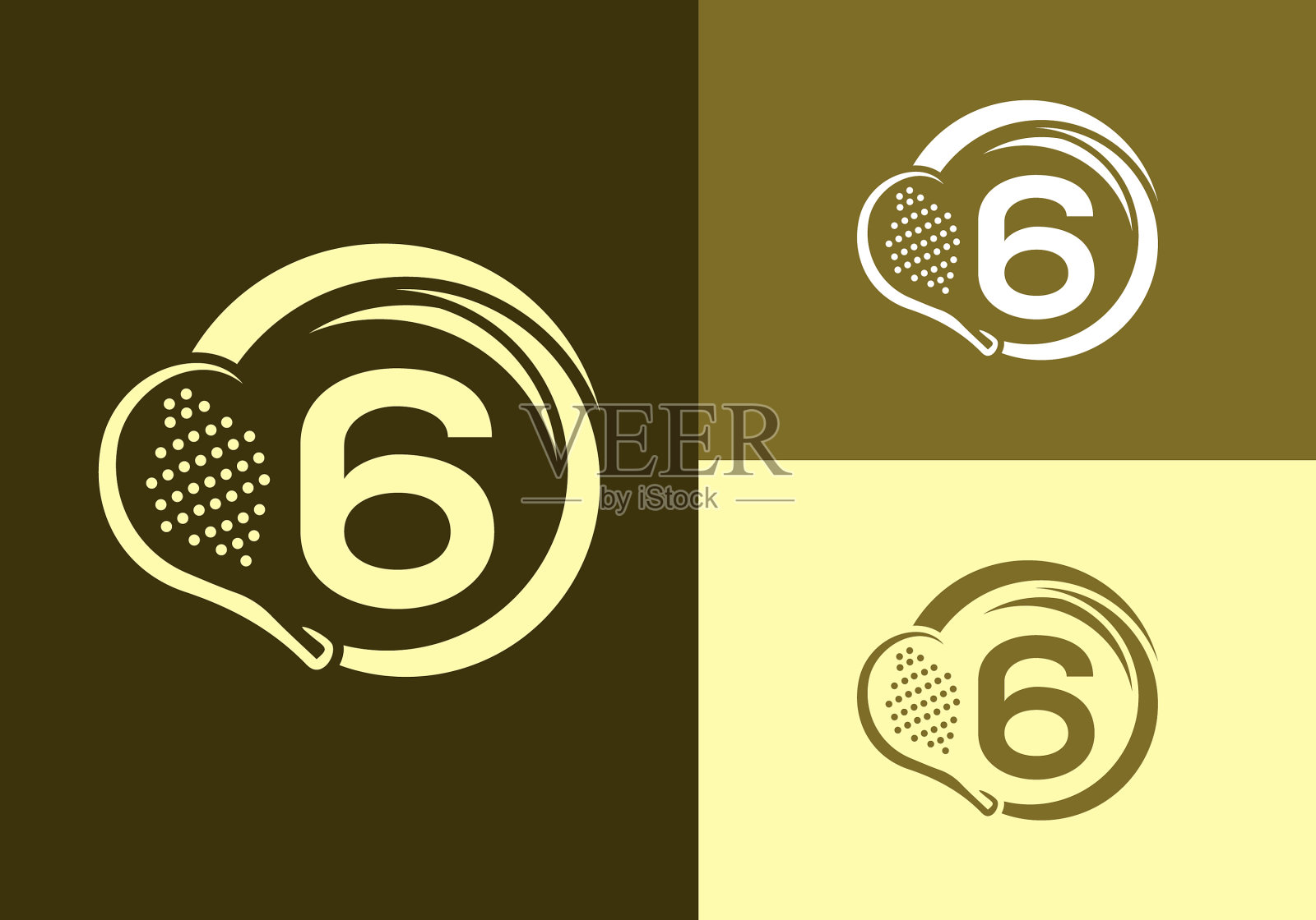 信6与拍拍标志设计模板插画图片素材