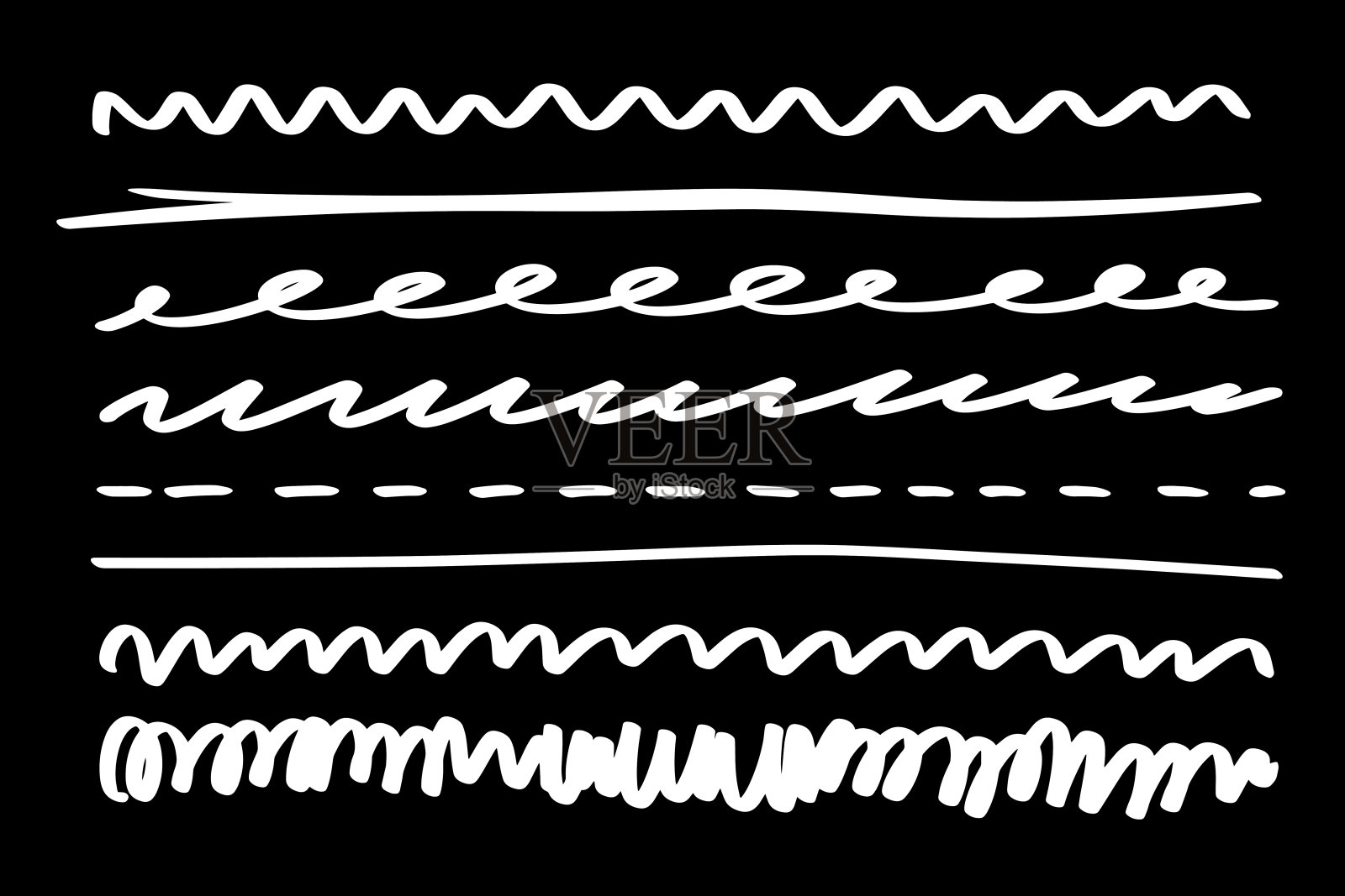 边线艺术手绘插画图片素材