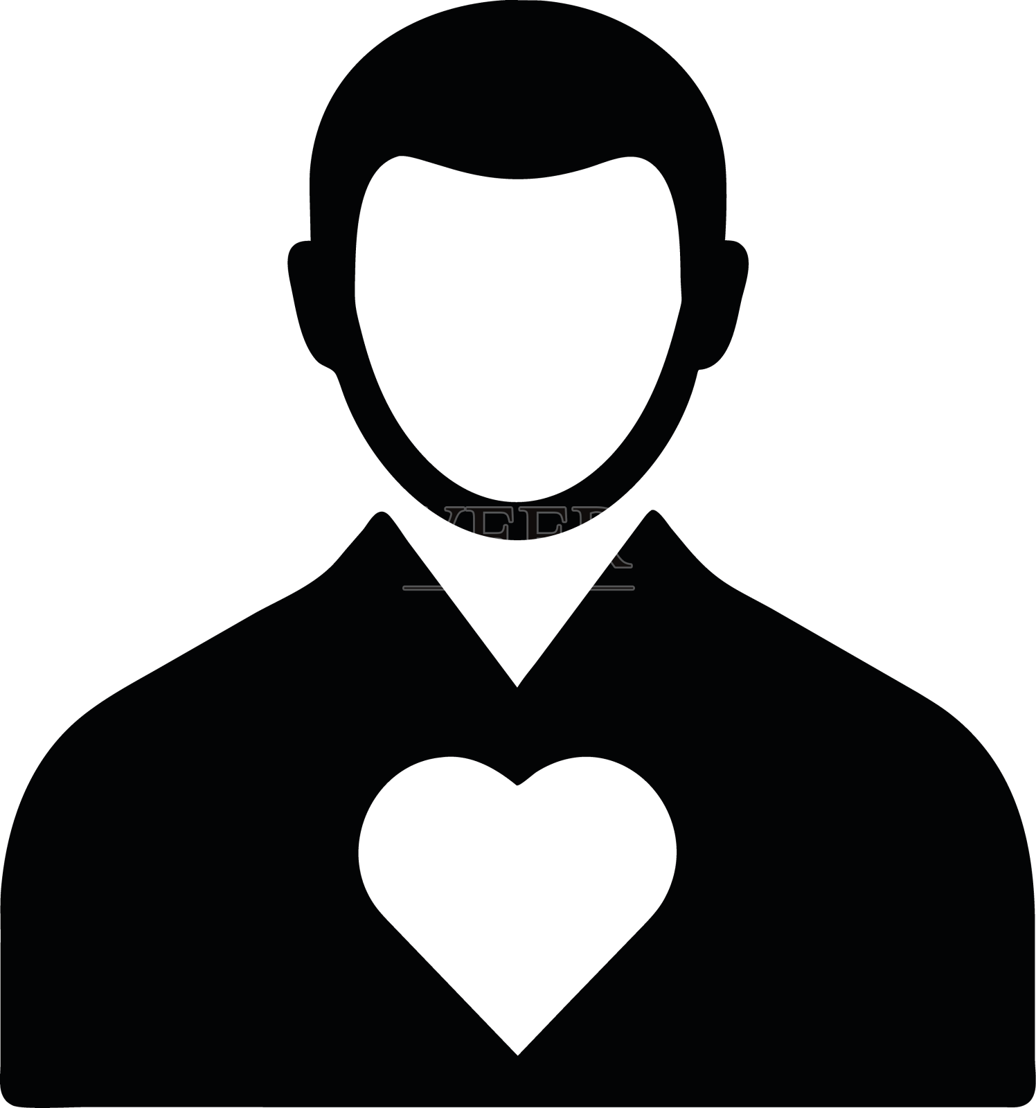 恋爱中的男人设计元素图片