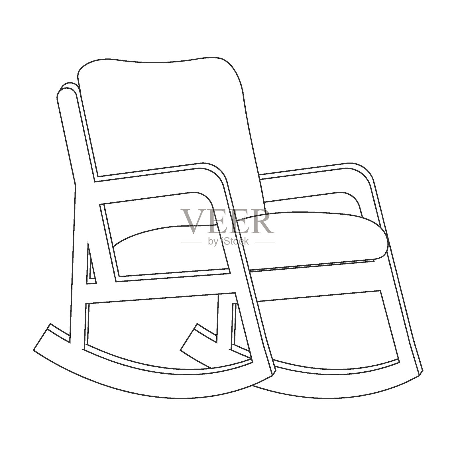 摇椅图标插画图片素材