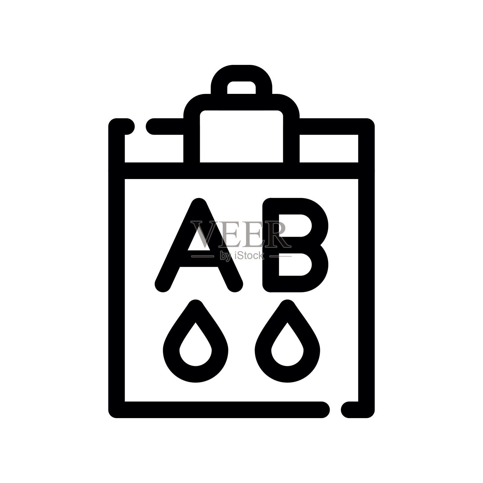 Ab型血图标插画图片素材