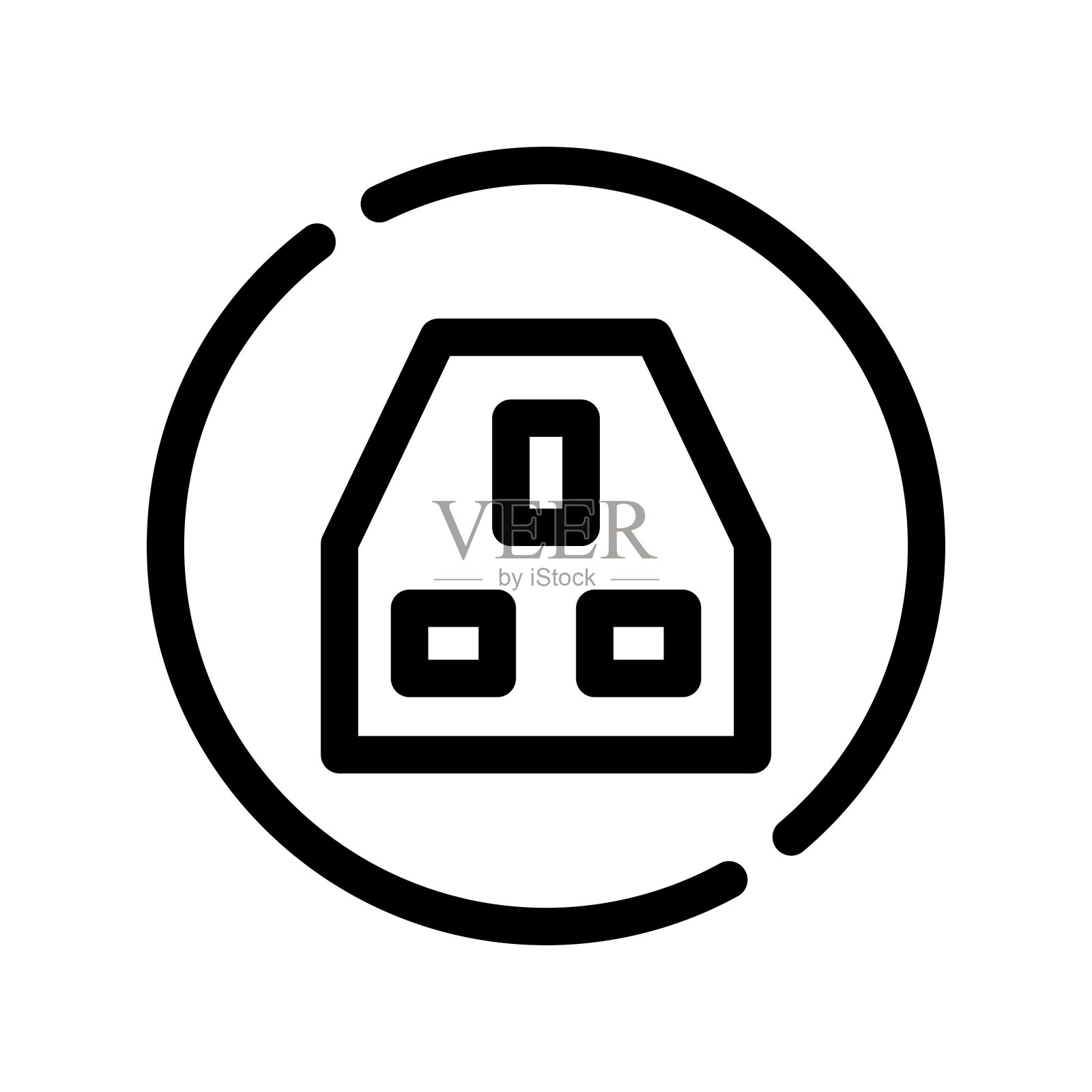 电源插座图标插画图片素材