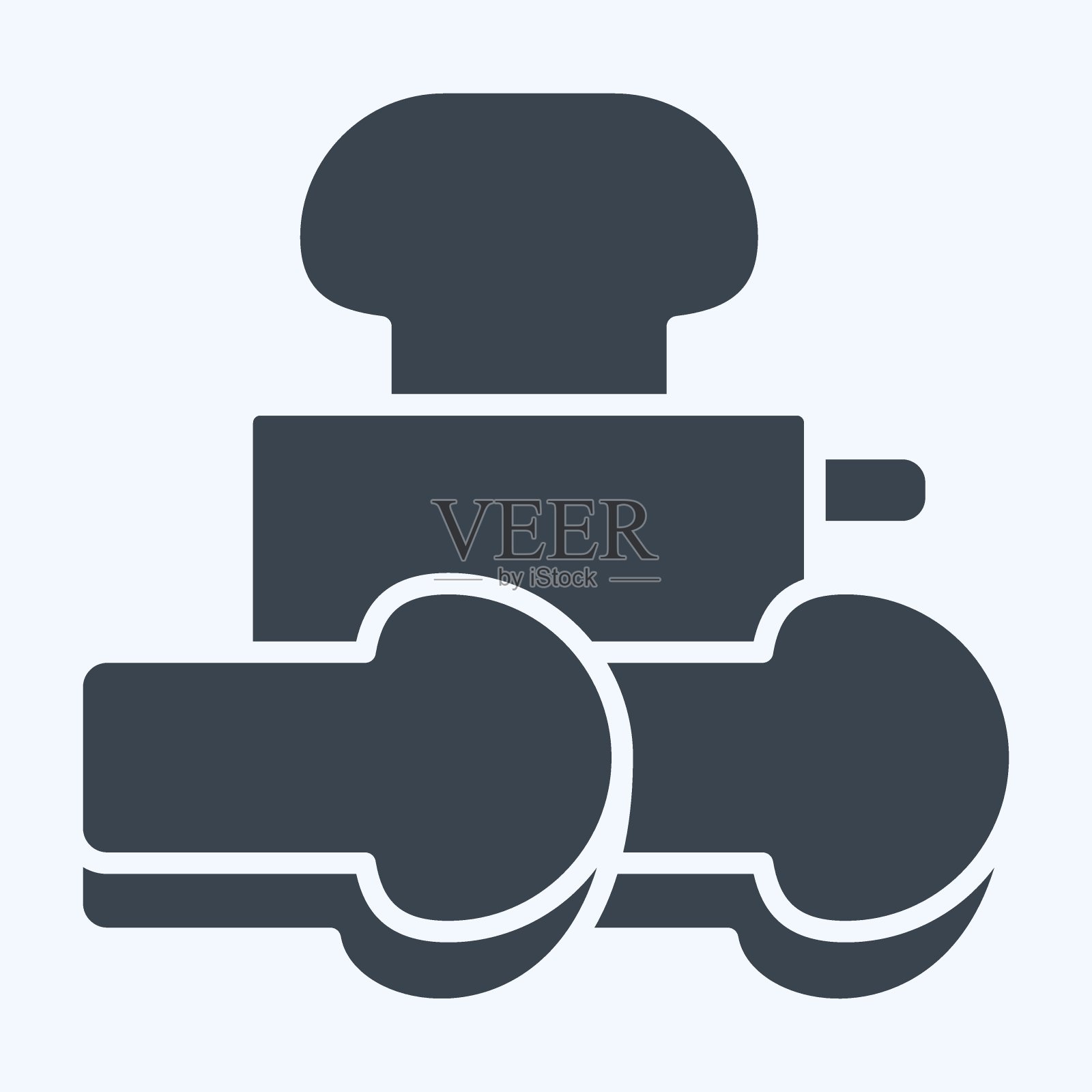 图标吐司。与早餐符号有关。字形风格。简单的设计可编辑。简单的说明插画图片素材