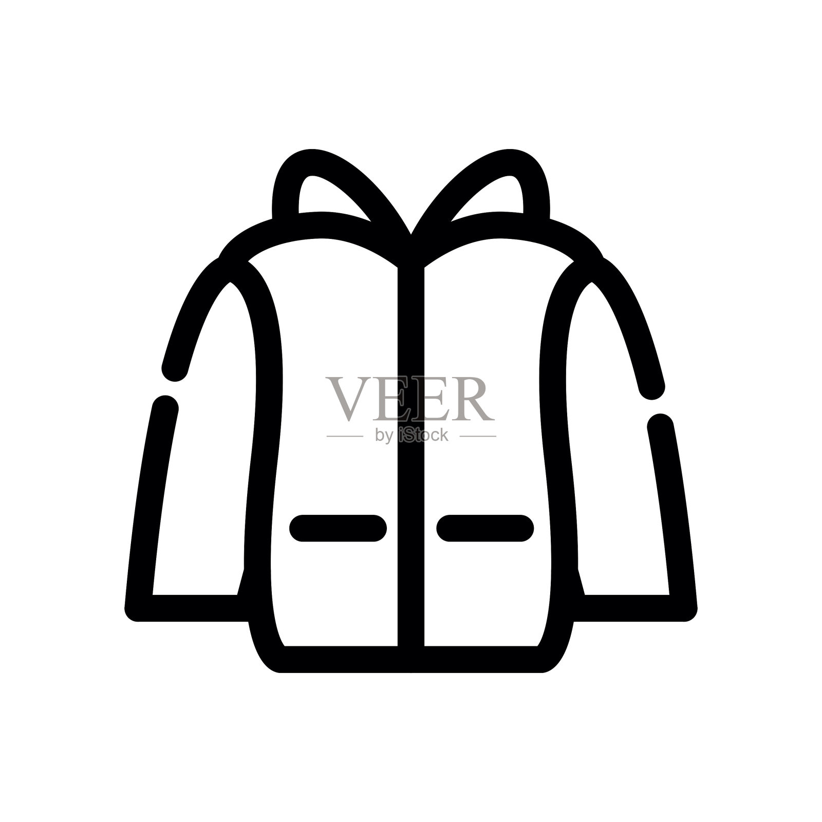 夹克的图标插画图片素材