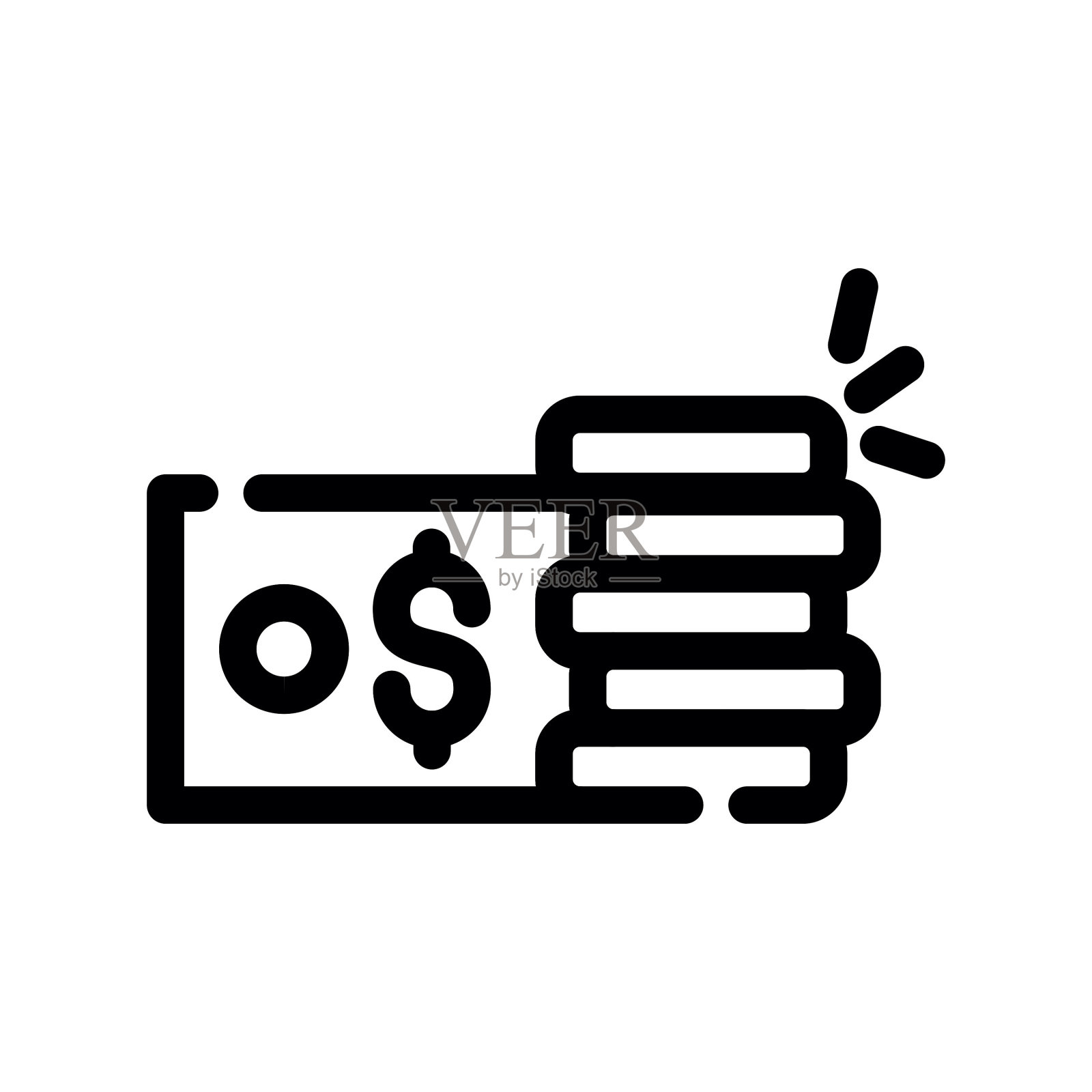 钱的图标插画图片素材