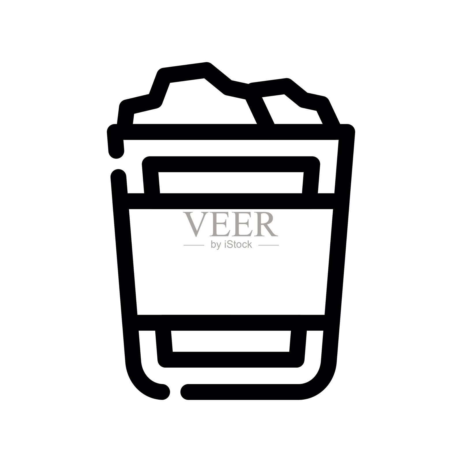 废纸篓图标插画图片素材