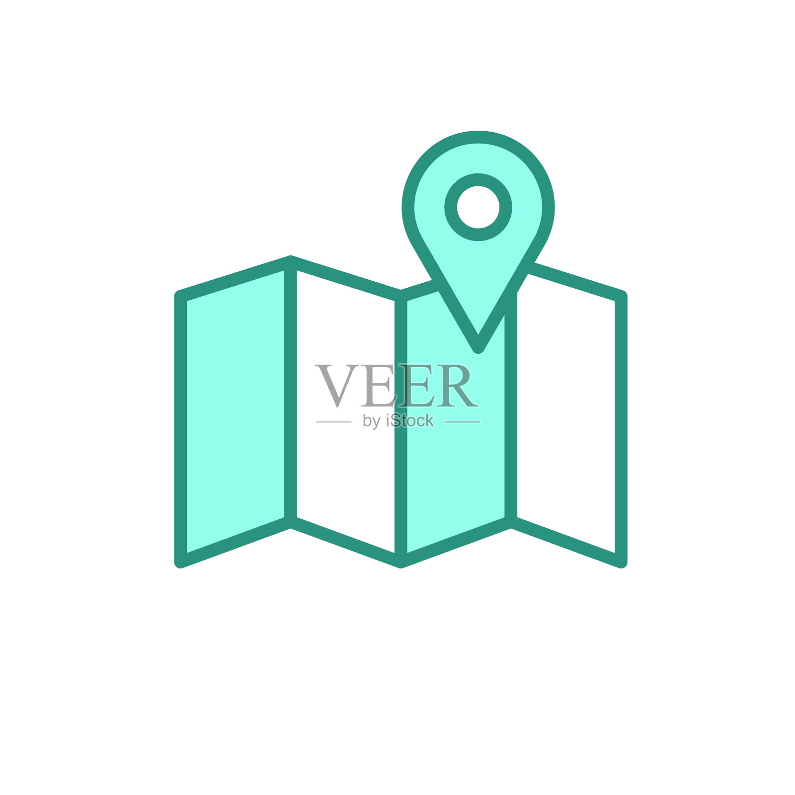 地图图标插画图片素材