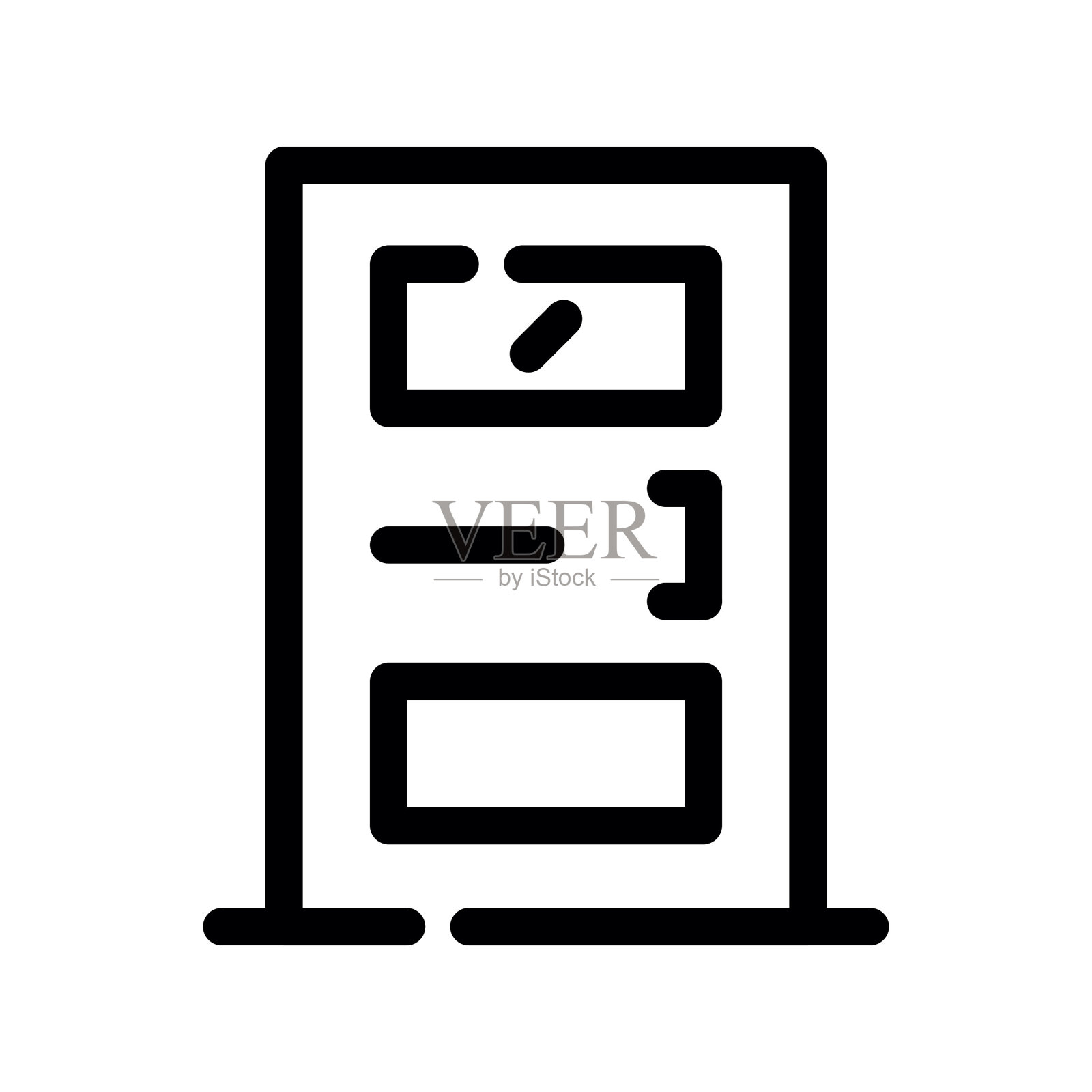 门的图标插画图片素材