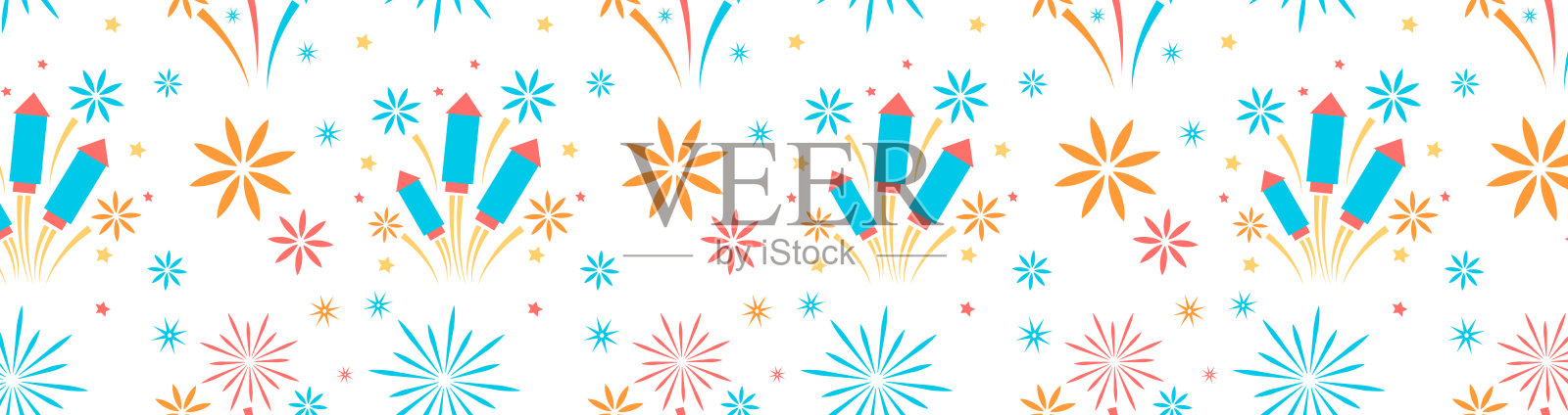 烟花，图案，伟大的横幅，壁纸-矢量设计插画图片素材