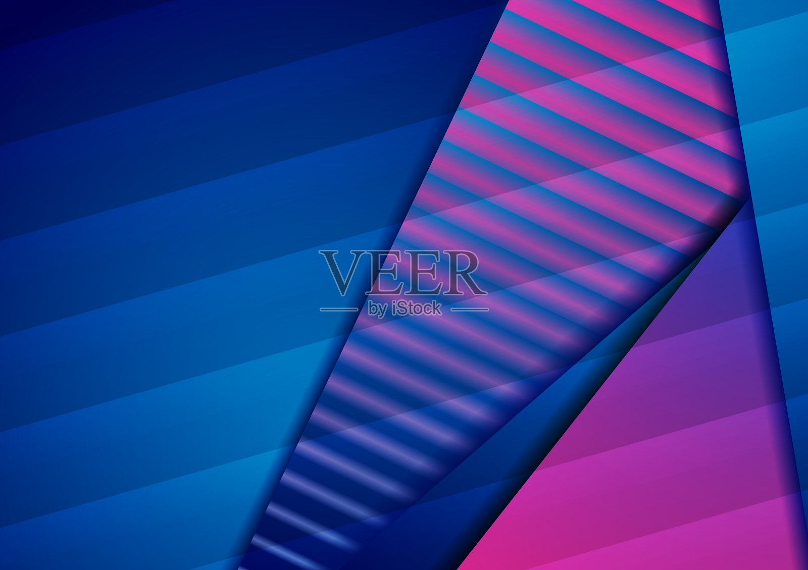 蓝紫色高科技几何背景插画图片素材