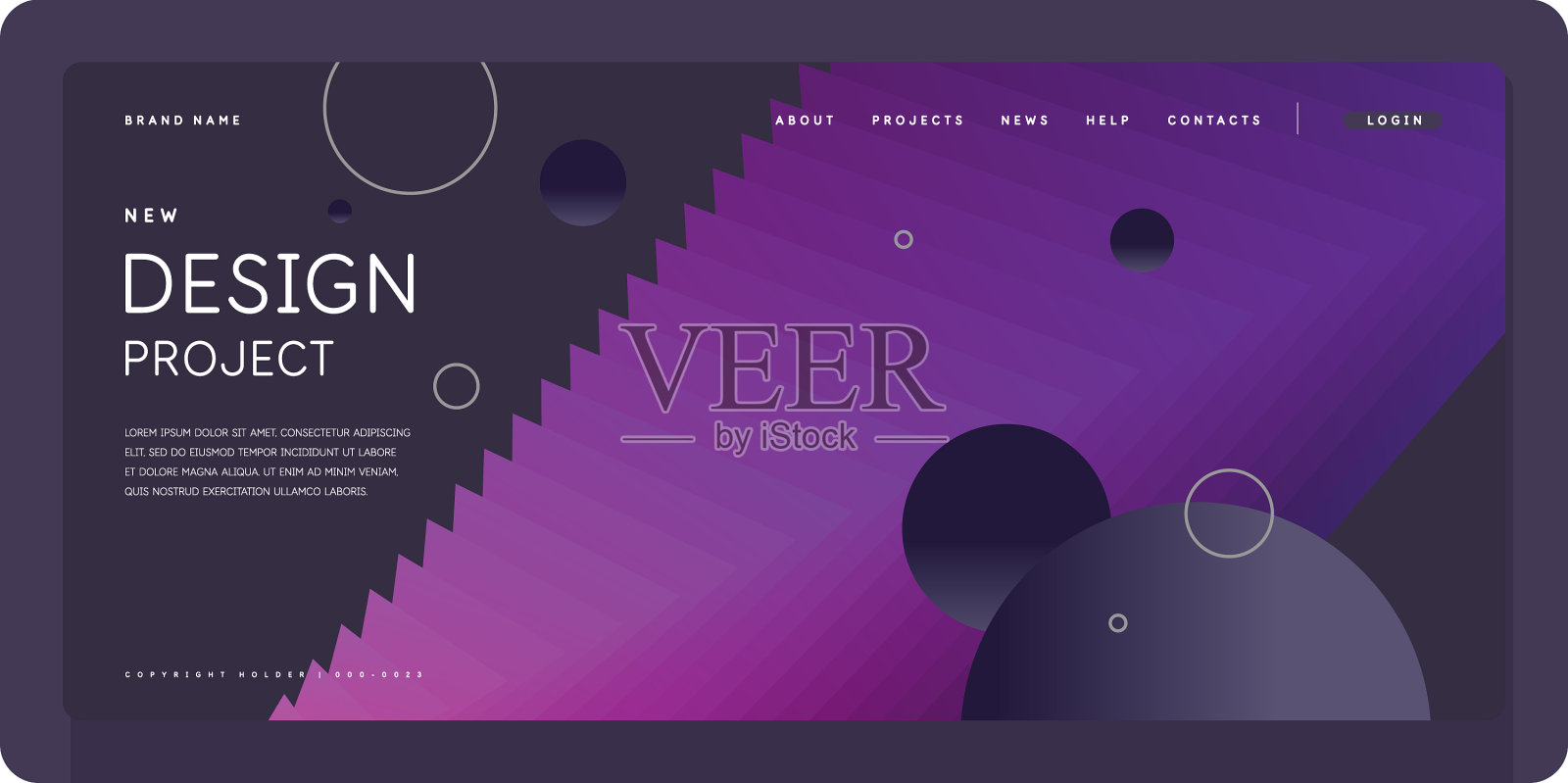 在设计中使用的模板插画图片素材