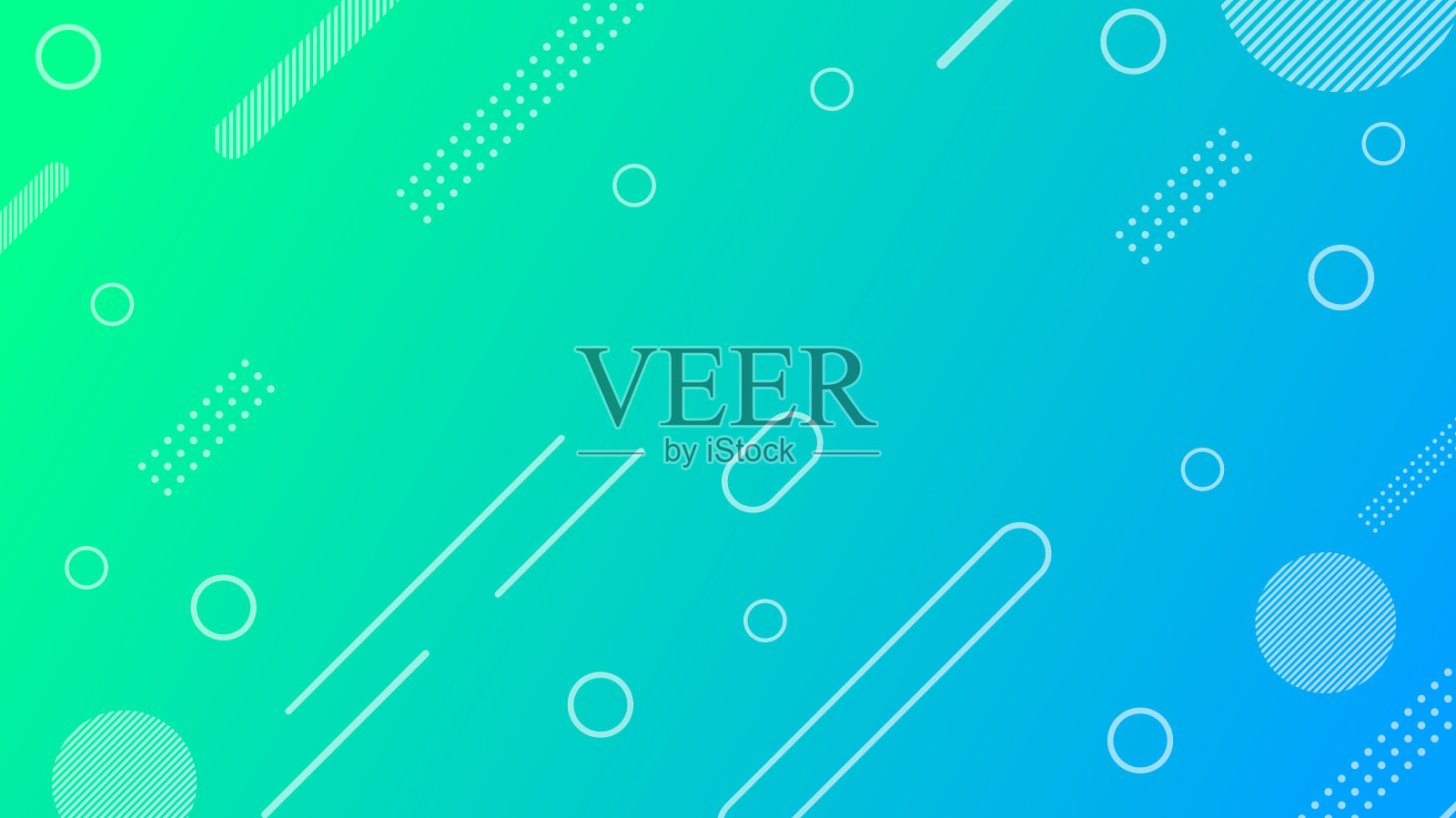 时髦的现代抽象背景绿色和蓝色插画图片素材